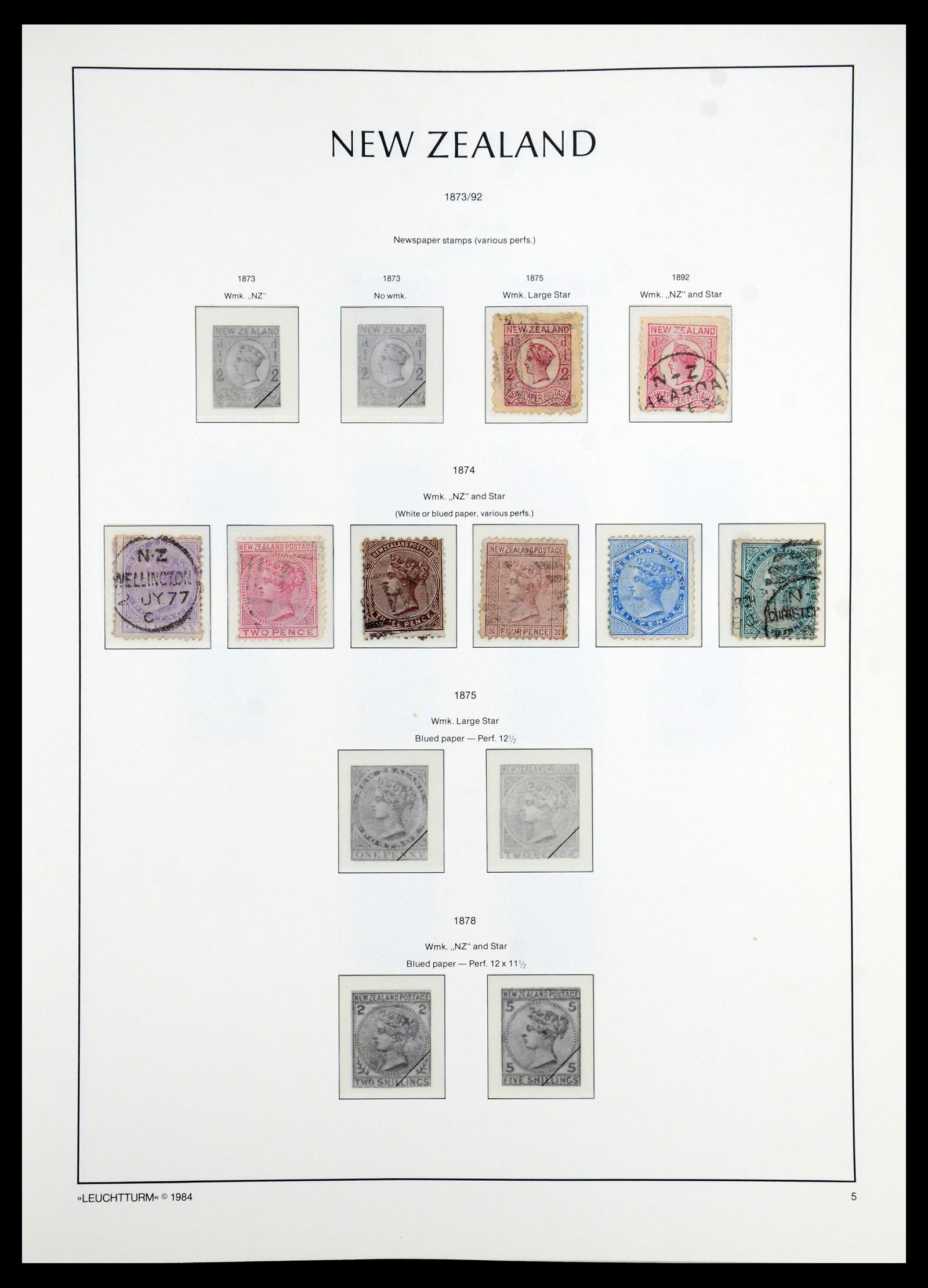 35776 004 - Postzegelverzameling 35776 Nieuw Zeeland 1858-1994.