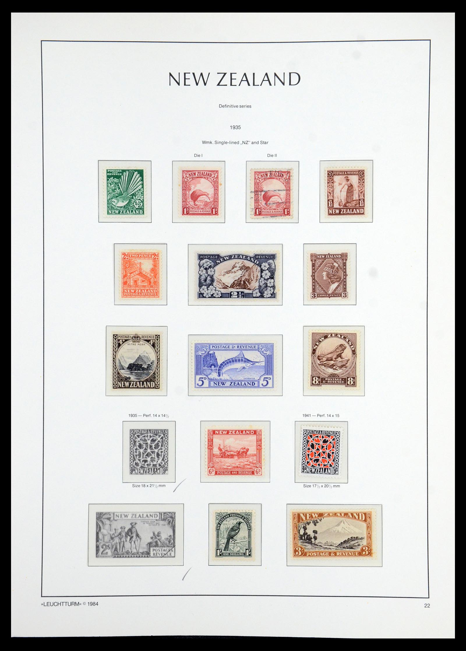 35776 021 - Stamp Collection 35776 New Zealand 1858-1994.