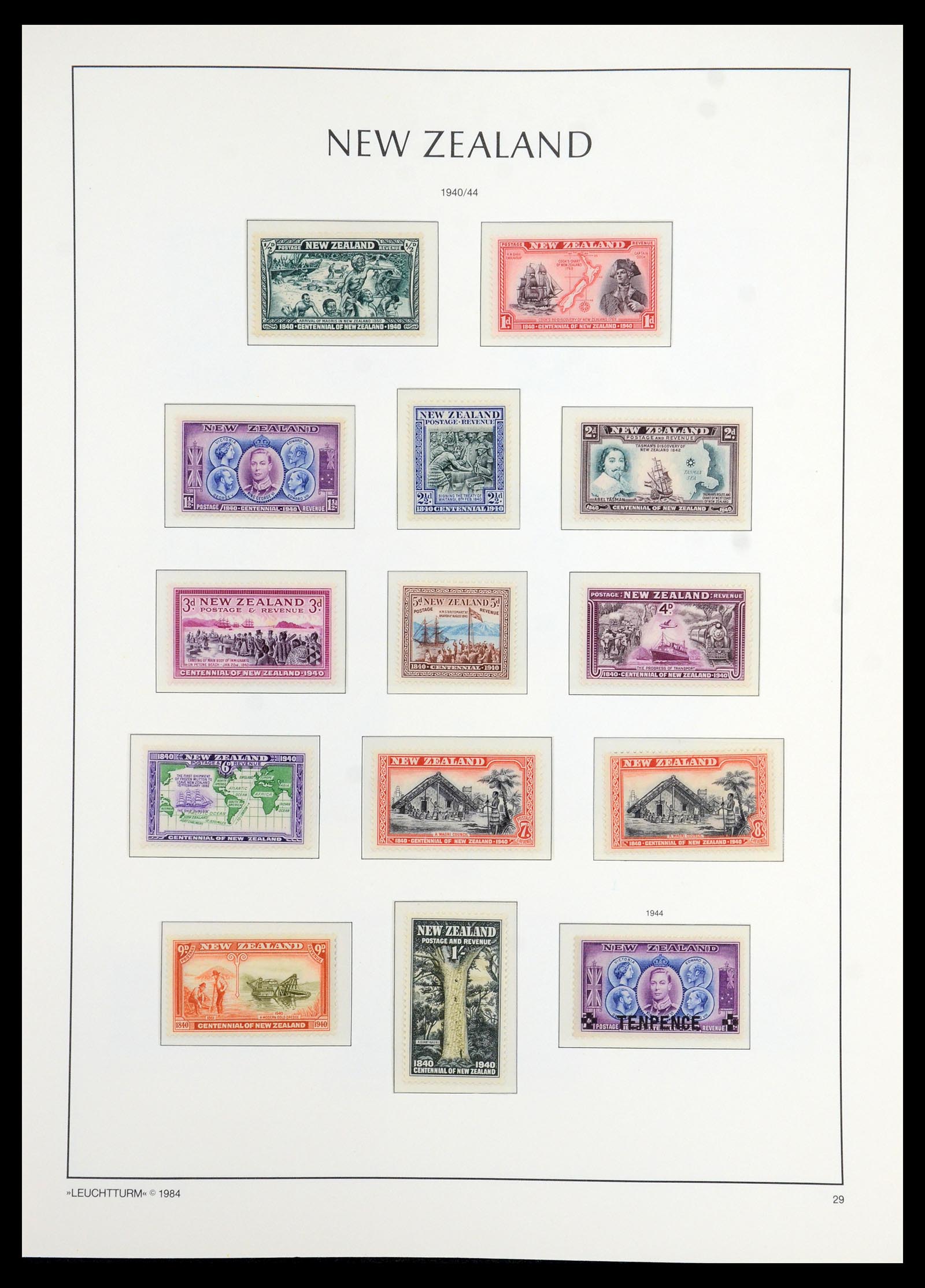 35776 026 - Stamp Collection 35776 New Zealand 1858-1994.