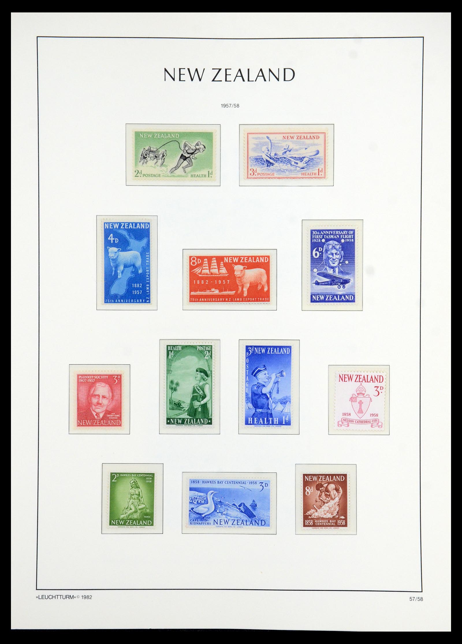 35776 035 - Stamp Collection 35776 New Zealand 1858-1994.