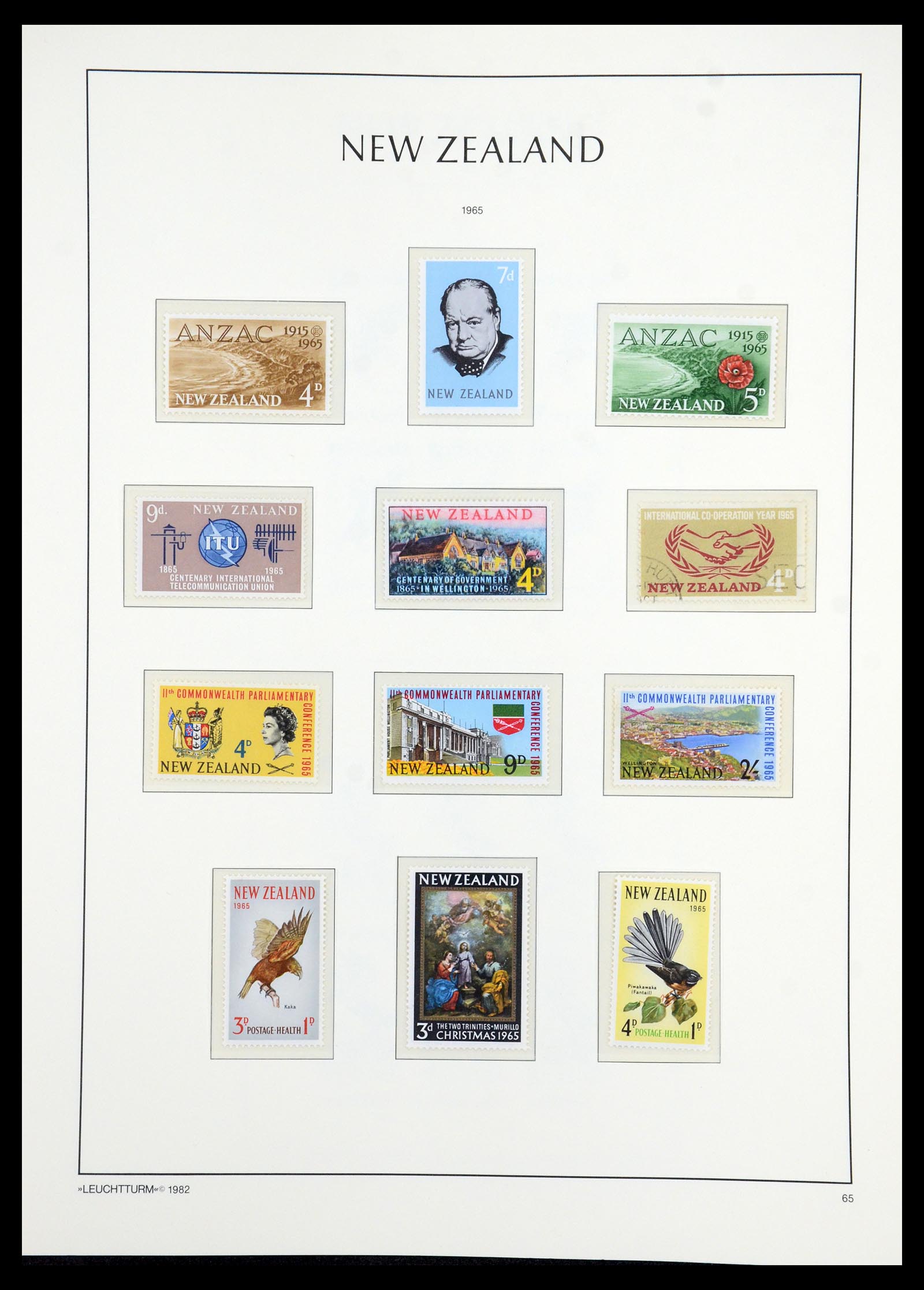 35776 042 - Stamp Collection 35776 New Zealand 1858-1994.