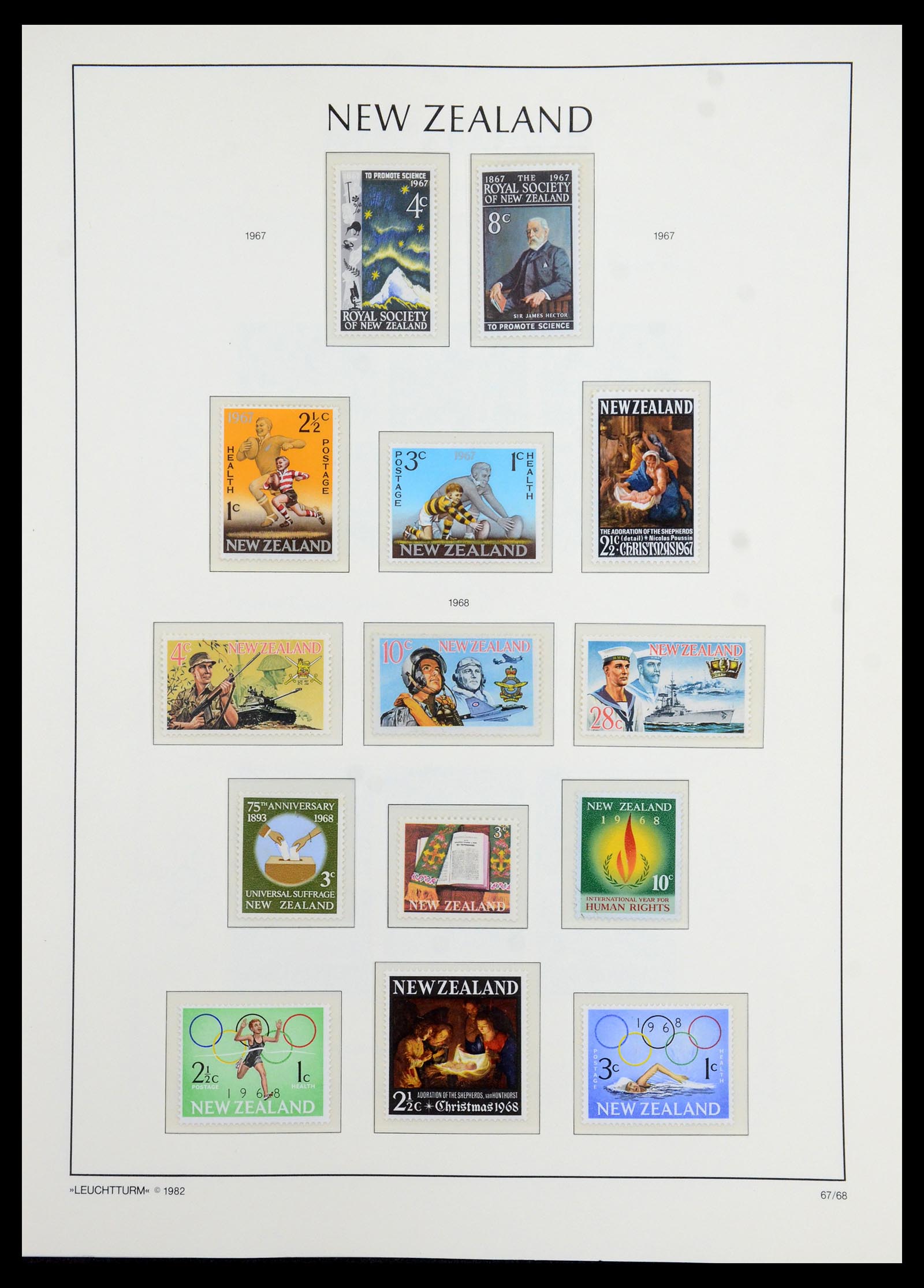 35776 046 - Stamp Collection 35776 New Zealand 1858-1994.