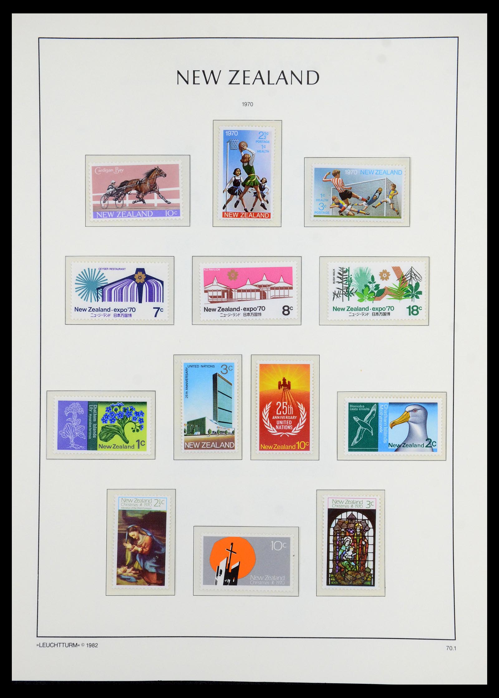 35776 051 - Stamp Collection 35776 New Zealand 1858-1994.