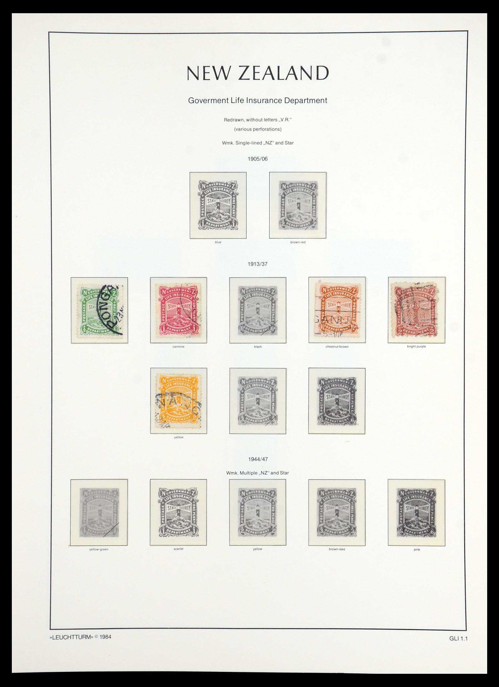 35776 174 - Stamp Collection 35776 New Zealand 1858-1994.
