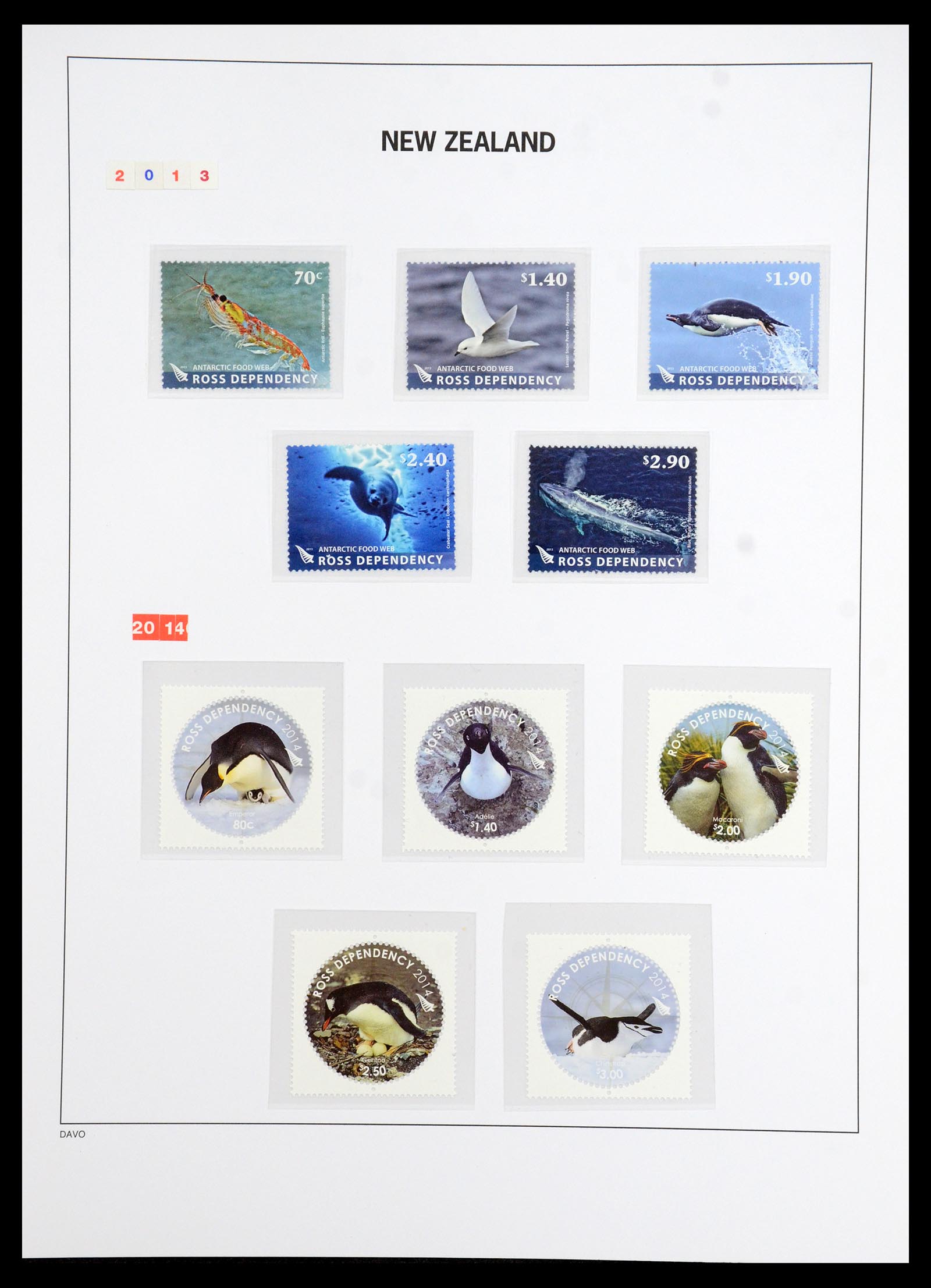 35776 207 - Stamp Collection 35776 New Zealand 1858-1994.