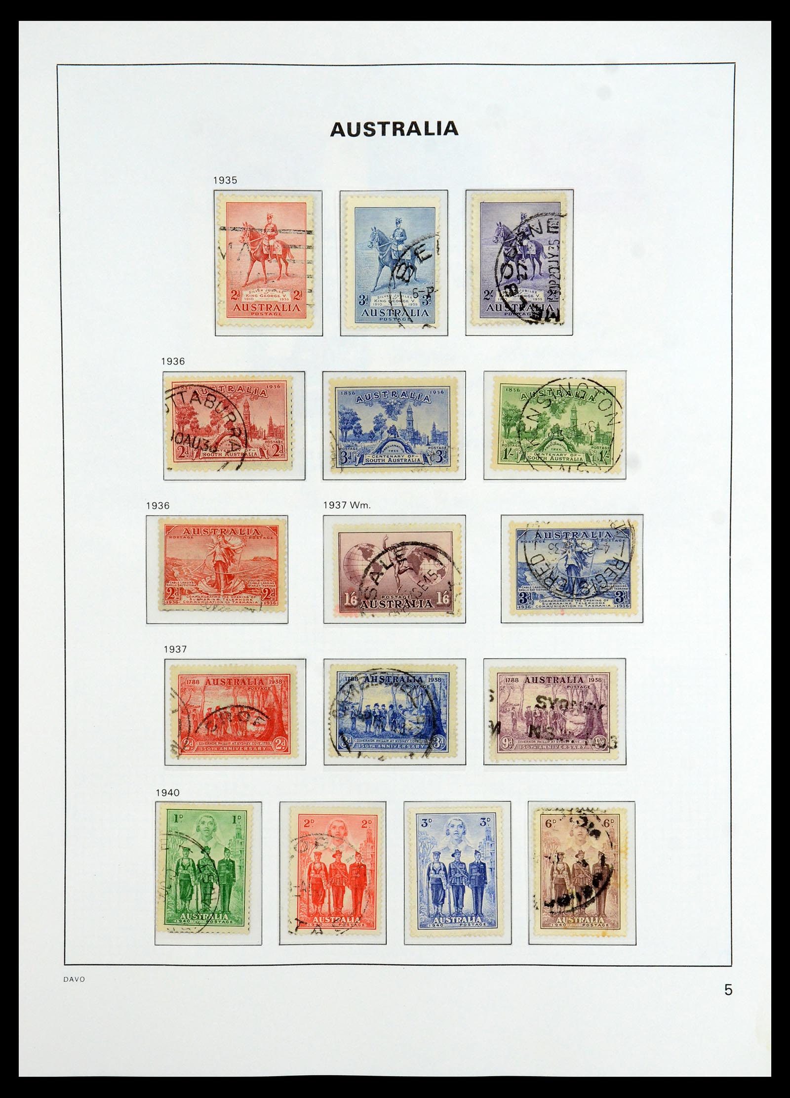 35777 013 - Stamp Collection 35777 Australian States/Australia 1860-2005.