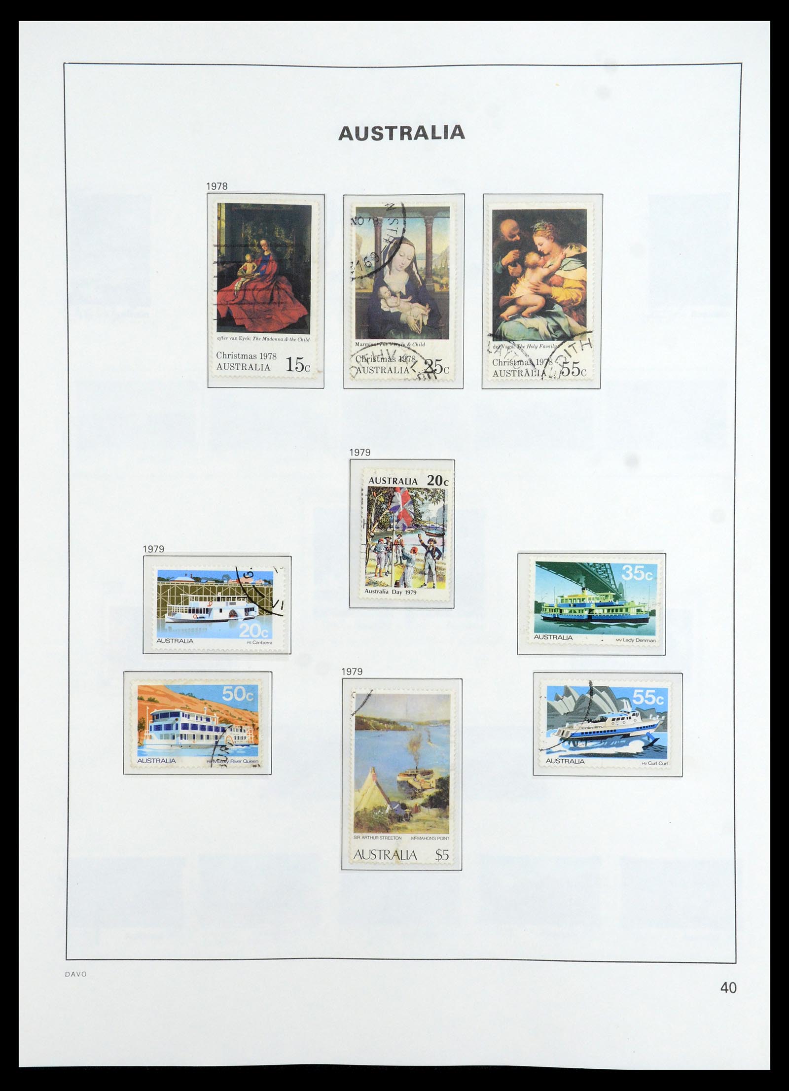 35777 052 - Stamp Collection 35777 Australian States/Australia 1860-2005.