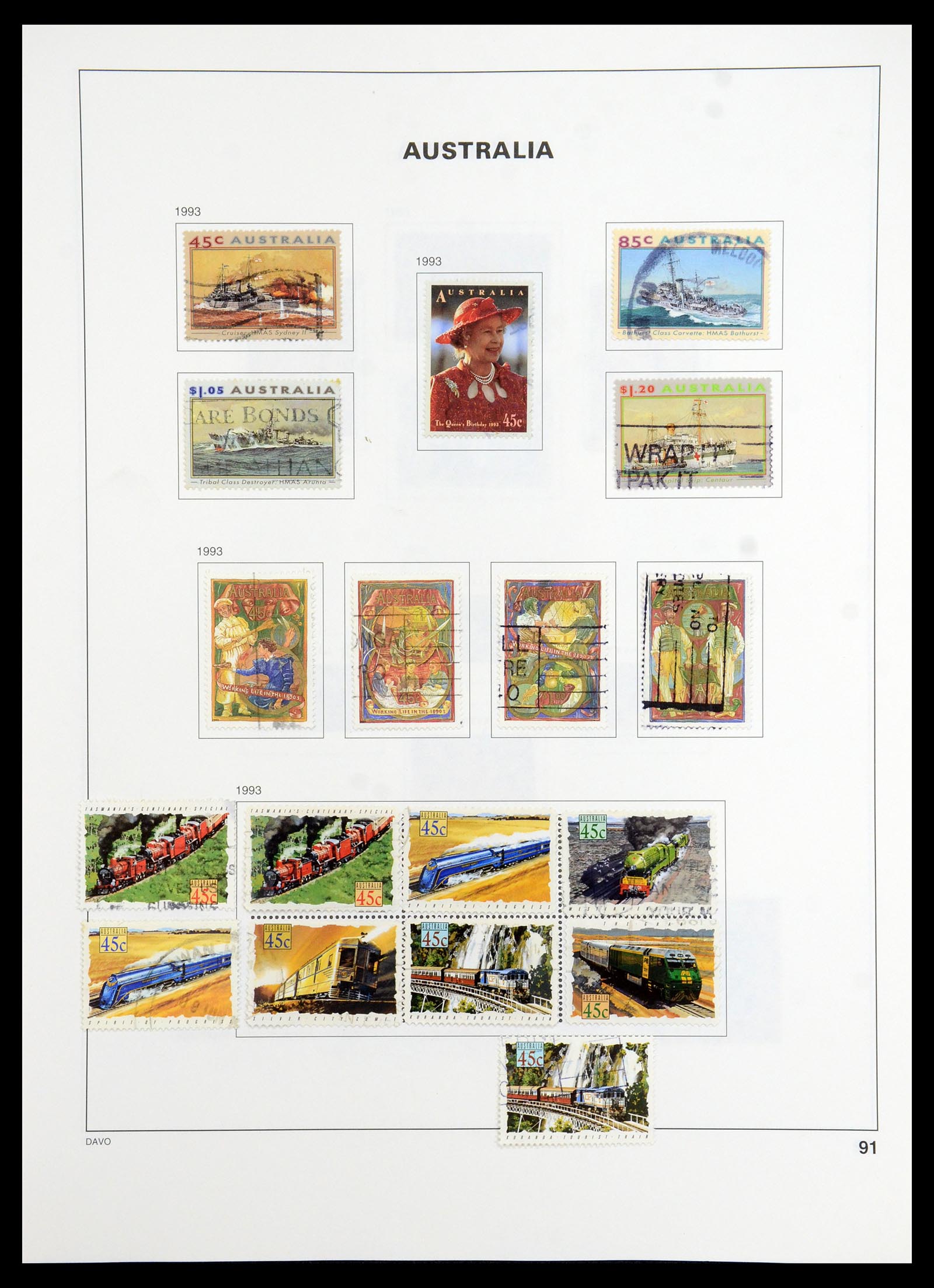 35777 108 - Stamp Collection 35777 Australian States/Australia 1860-2005.