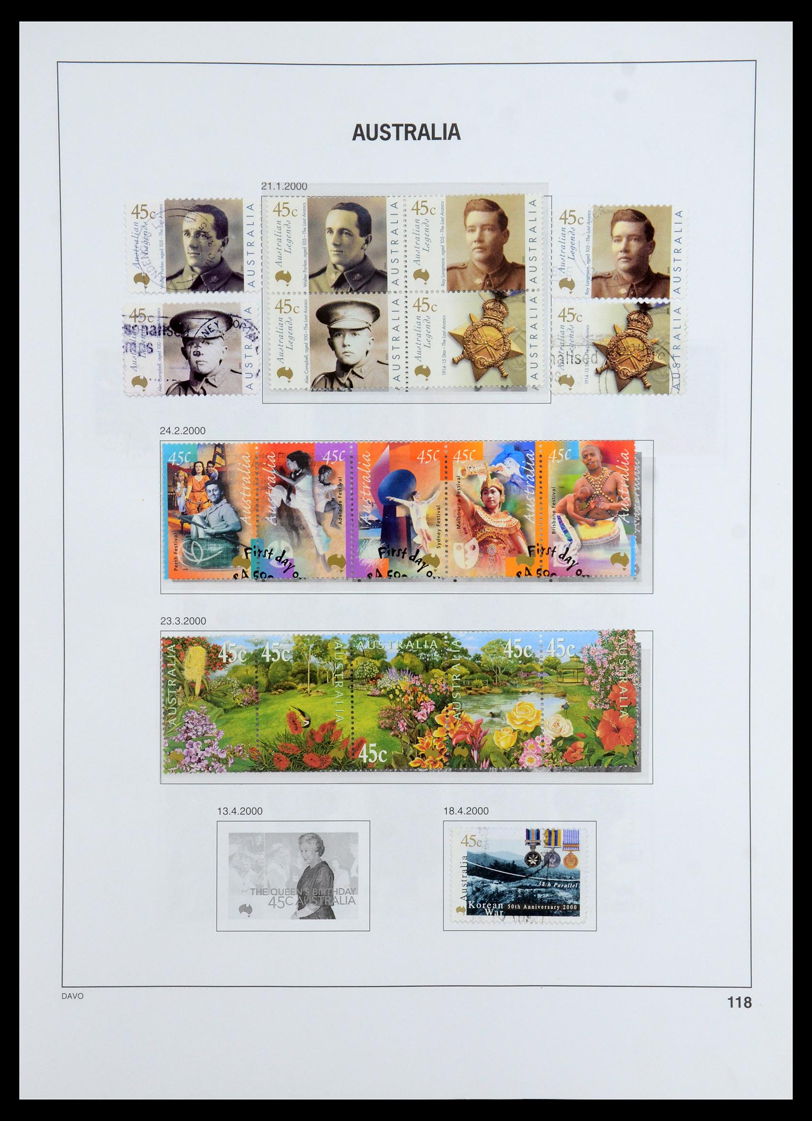 35777 136 - Stamp Collection 35777 Australian States/Australia 1860-2005.