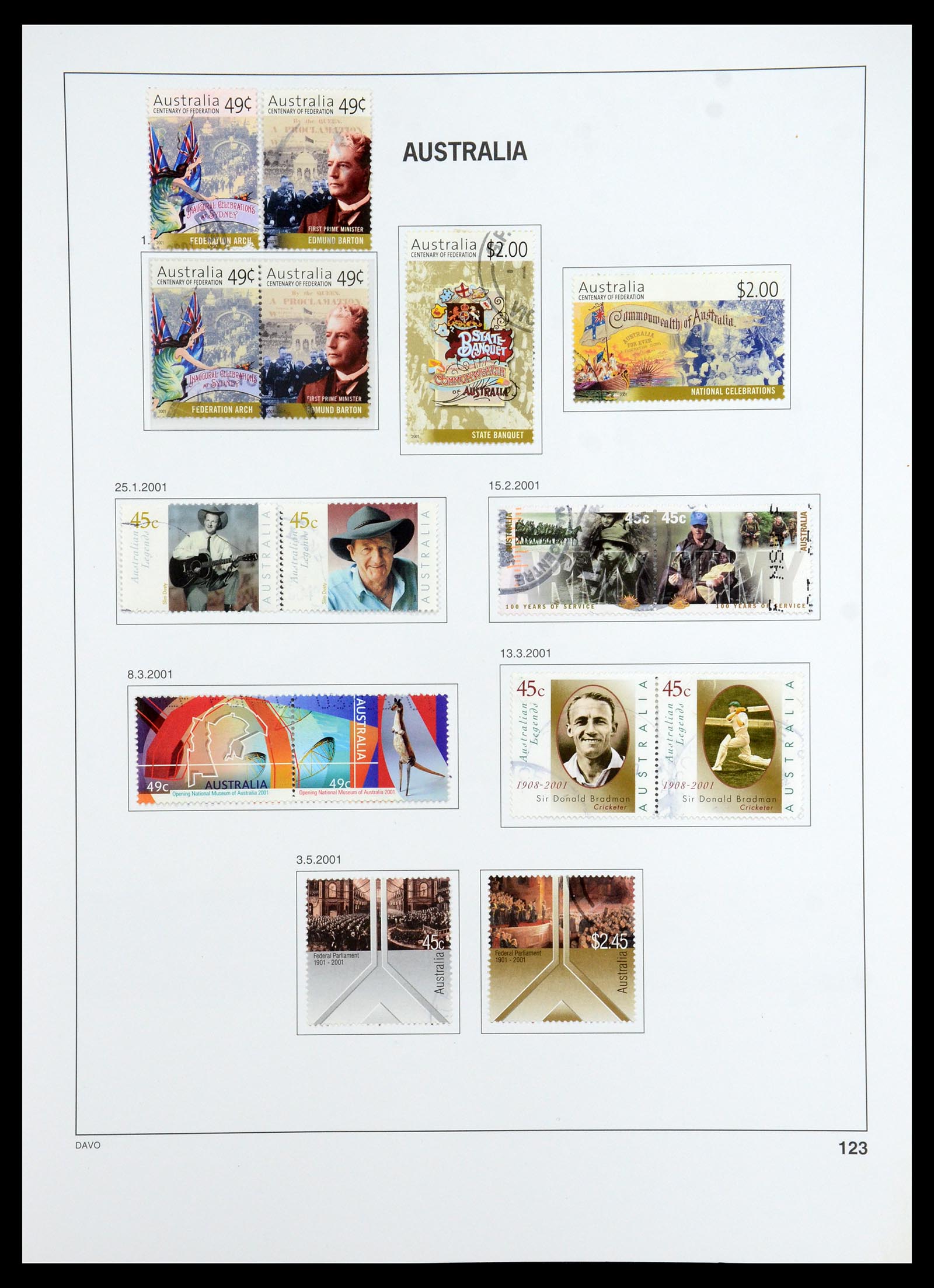 35777 141 - Stamp Collection 35777 Australian States/Australia 1860-2005.