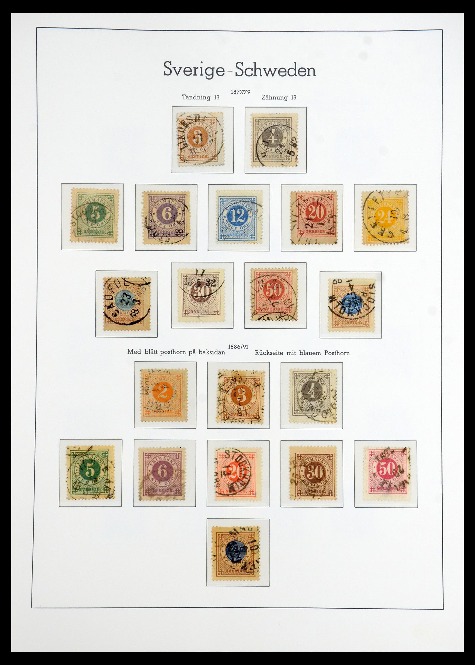 35778 003 - Postzegelverzameling 35778 Zweden 1855-1990.