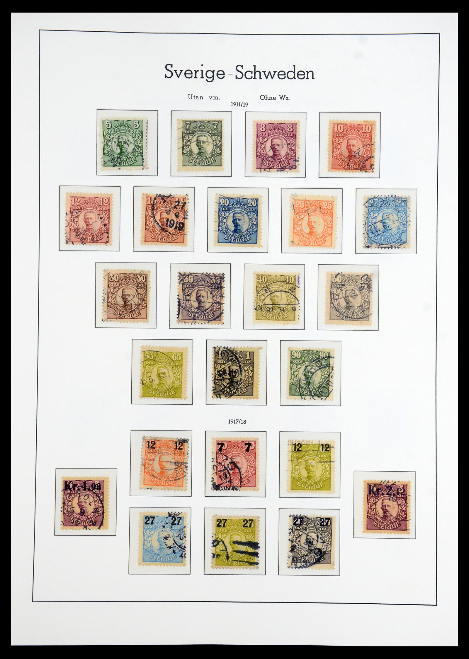 35778 006 - Postzegelverzameling 35778 Zweden 1855-1990.