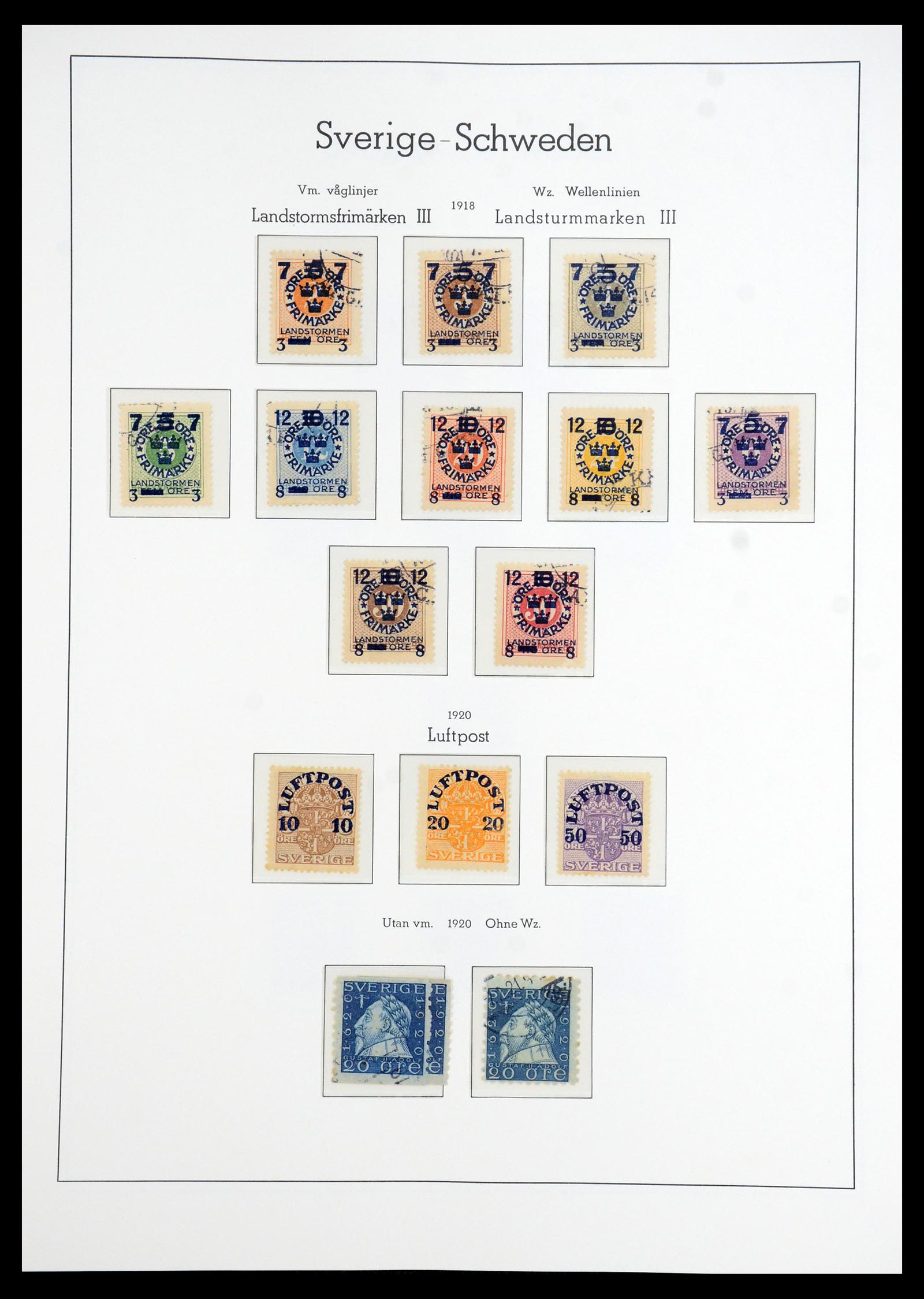35778 008 - Postzegelverzameling 35778 Zweden 1855-1990.