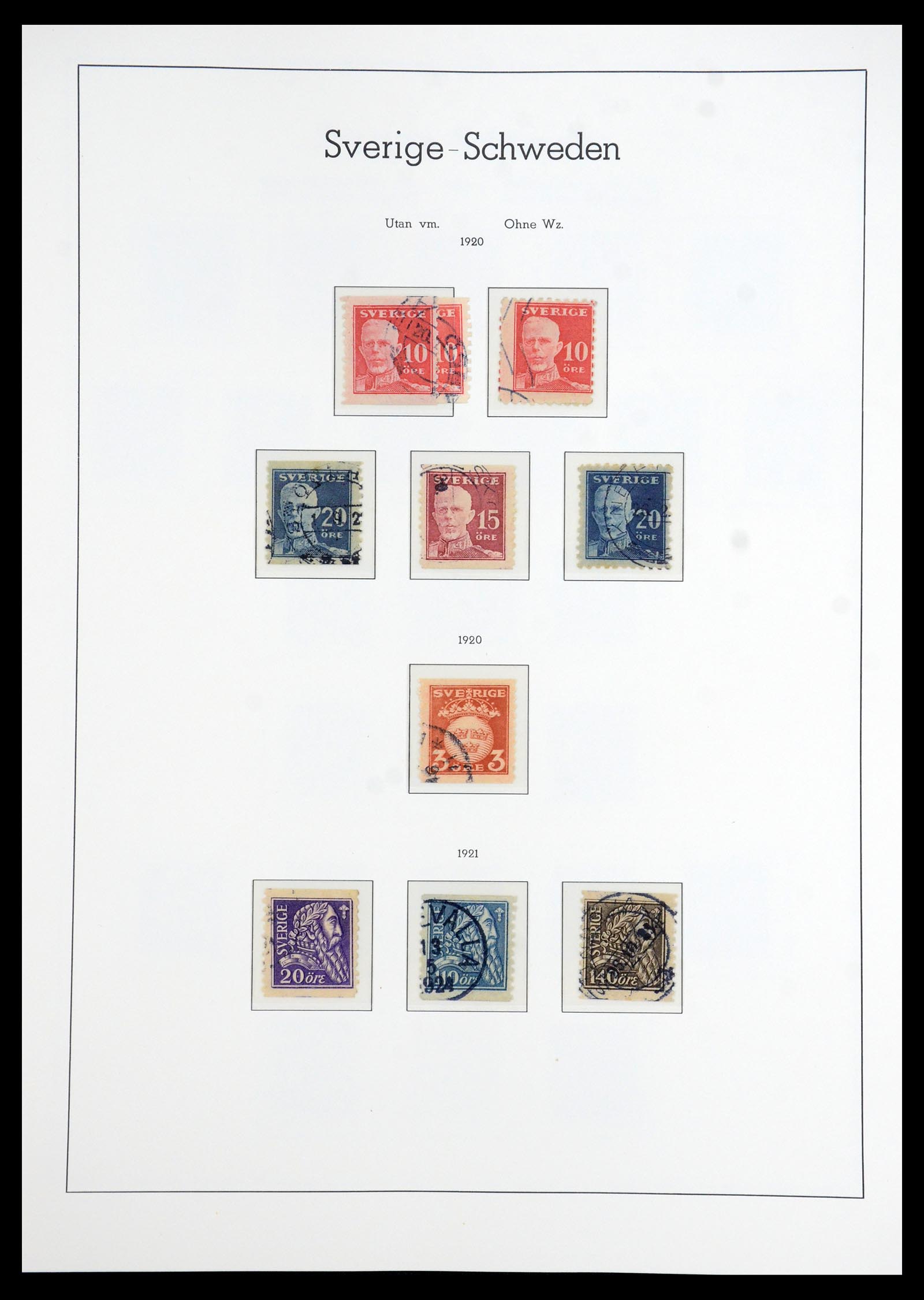 35778 009 - Postzegelverzameling 35778 Zweden 1855-1990.