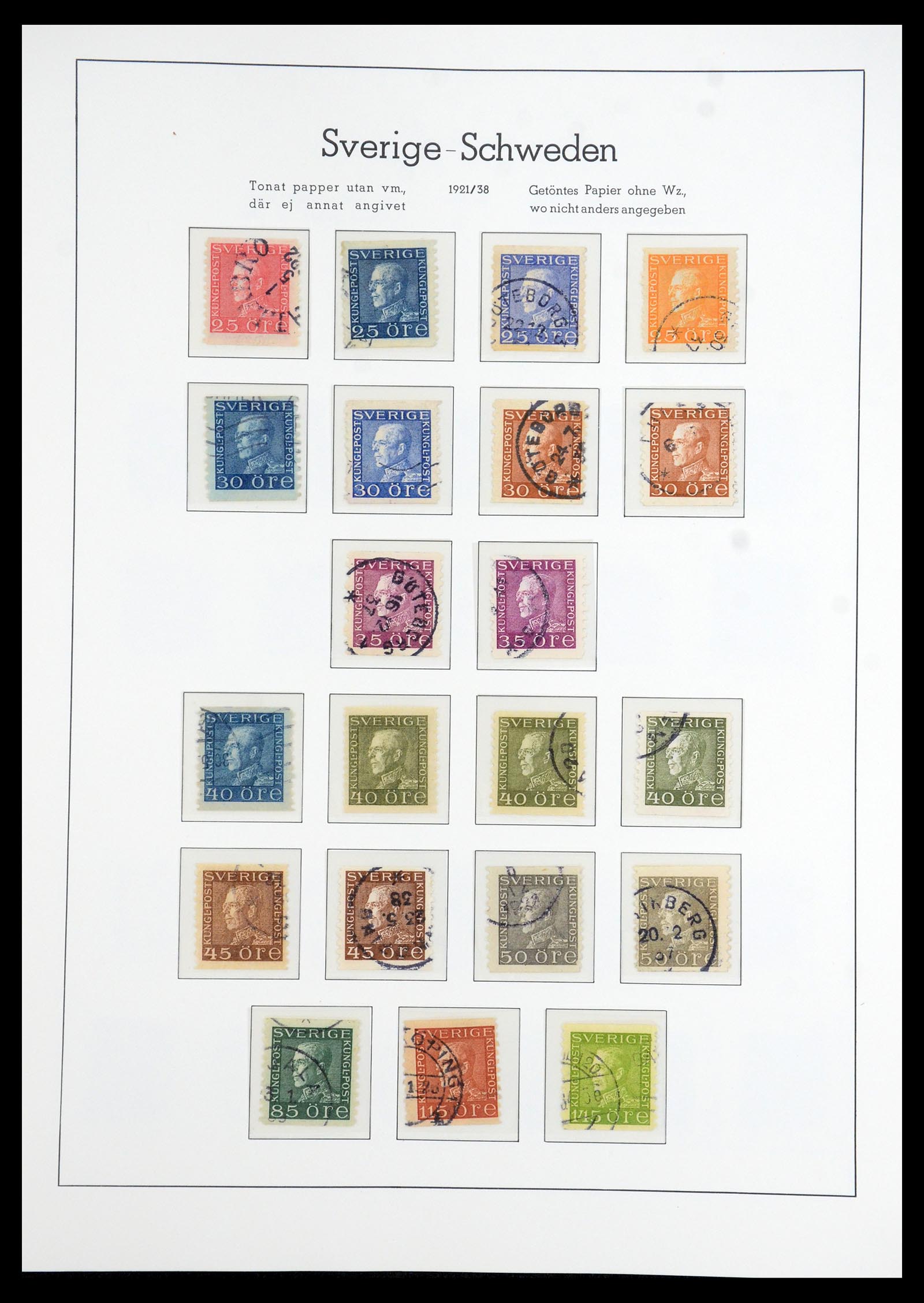 35778 012 - Postzegelverzameling 35778 Zweden 1855-1990.