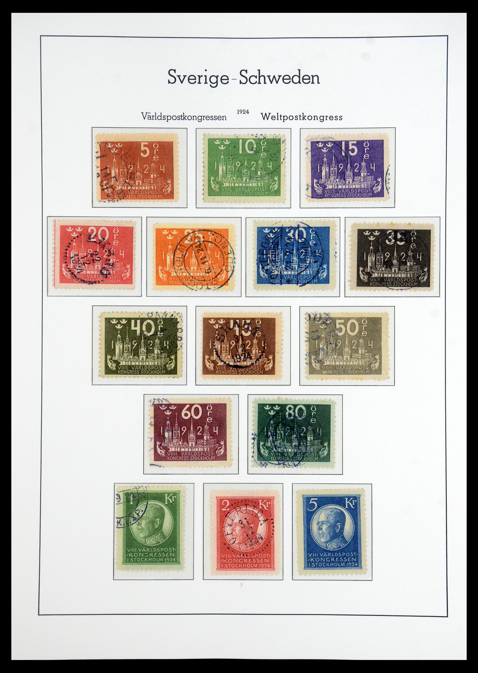 35778 014 - Postzegelverzameling 35778 Zweden 1855-1990.