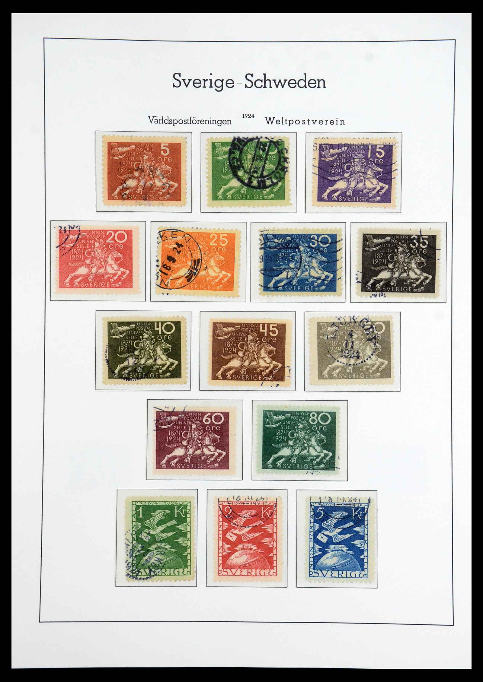 35778 015 - Postzegelverzameling 35778 Zweden 1855-1990.