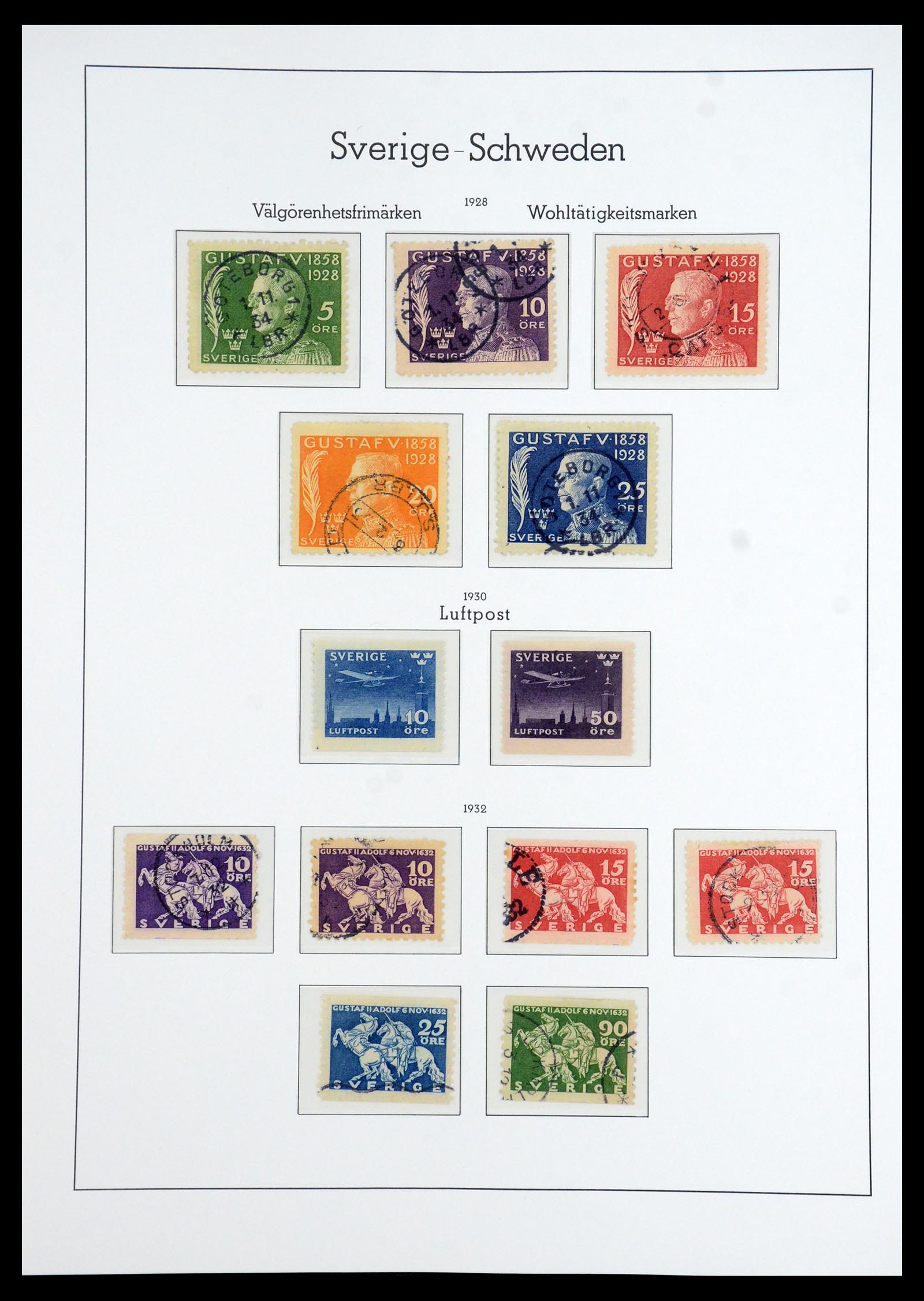 35778 016 - Postzegelverzameling 35778 Zweden 1855-1990.