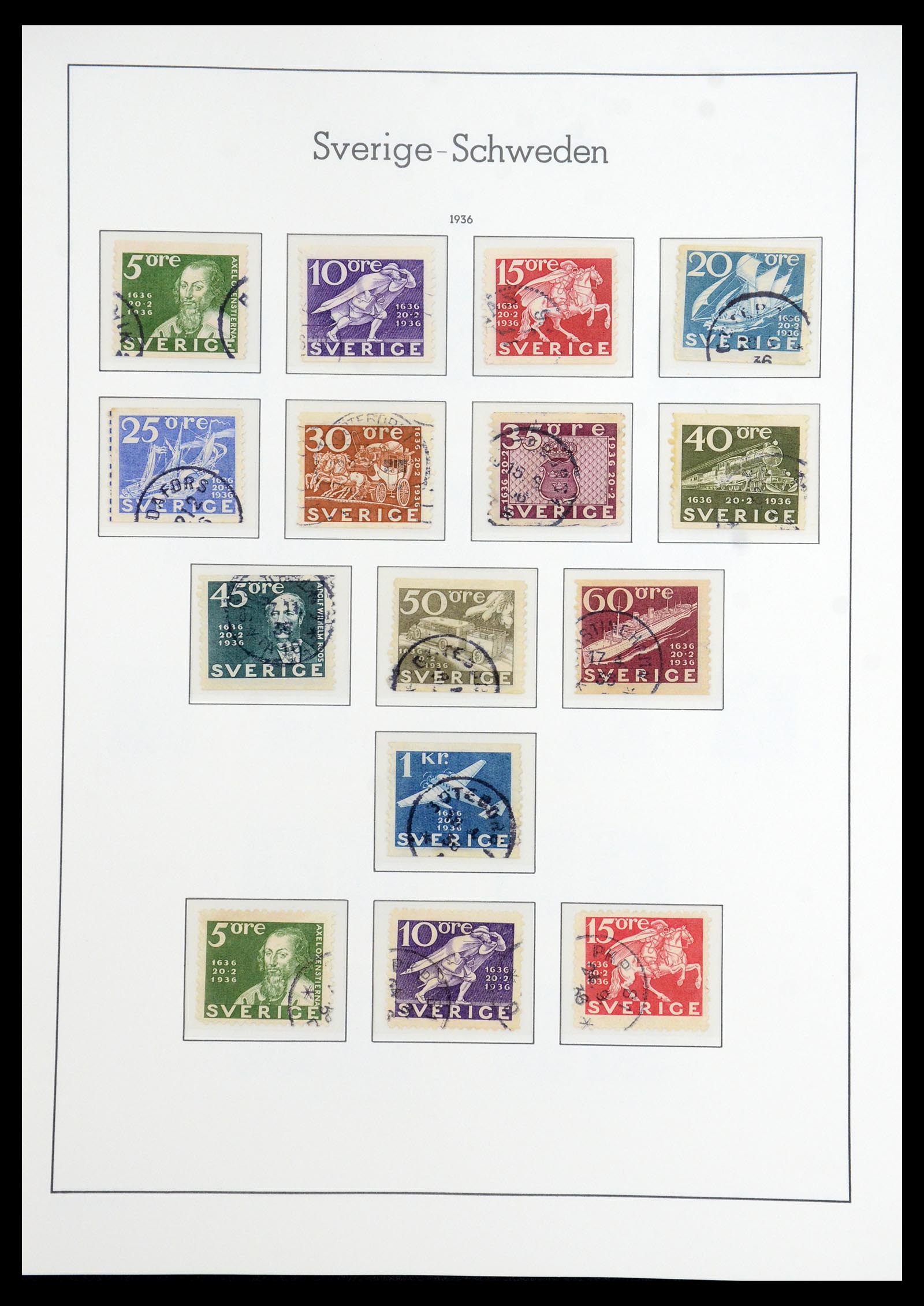 35778 018 - Stamp Collection 35778 Sweden 1855-1990.