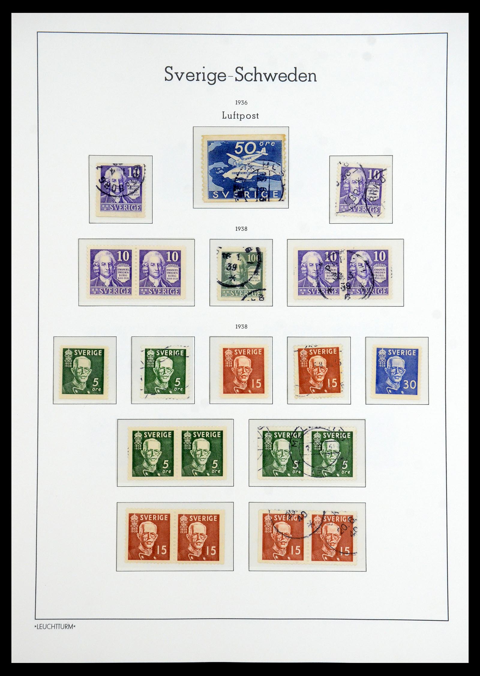 35778 019 - Stamp Collection 35778 Sweden 1855-1990.