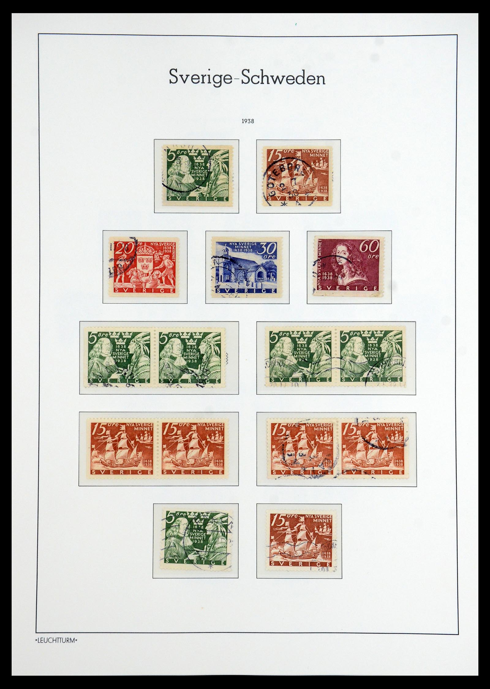 35778 020 - Postzegelverzameling 35778 Zweden 1855-1990.