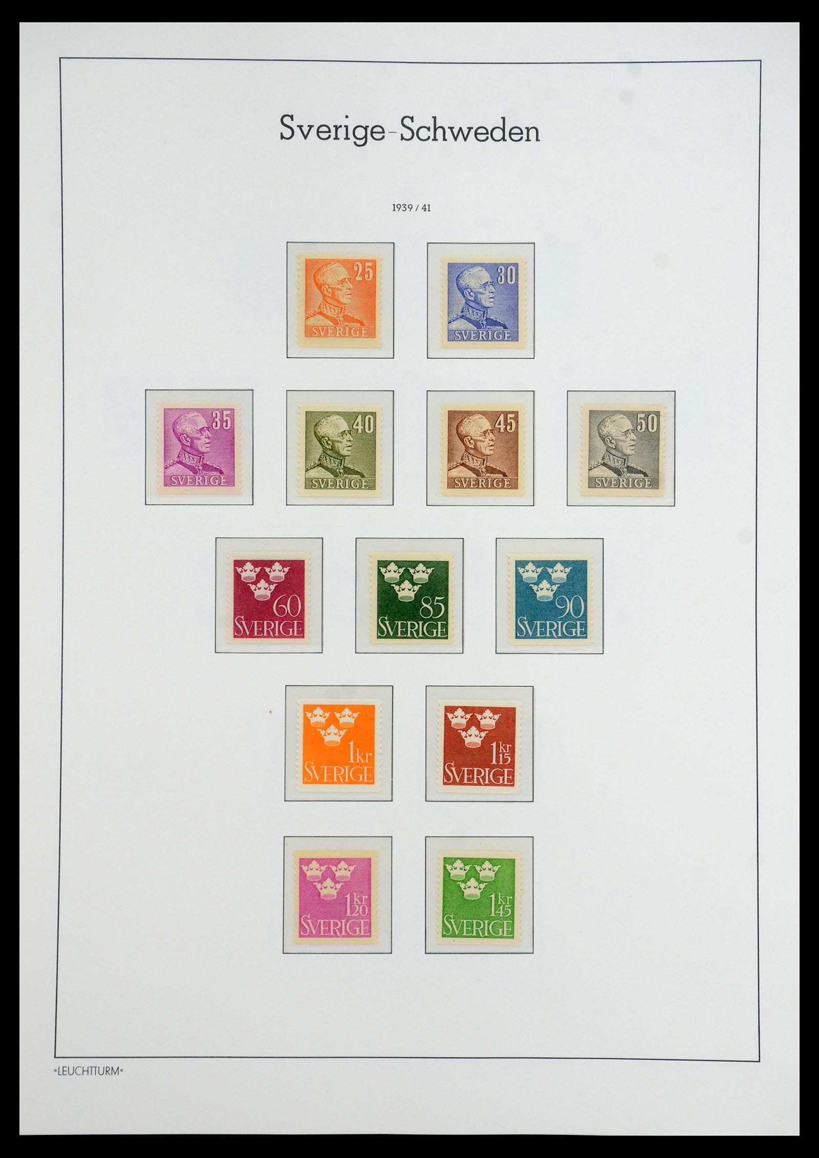 35778 023 - Postzegelverzameling 35778 Zweden 1855-1990.