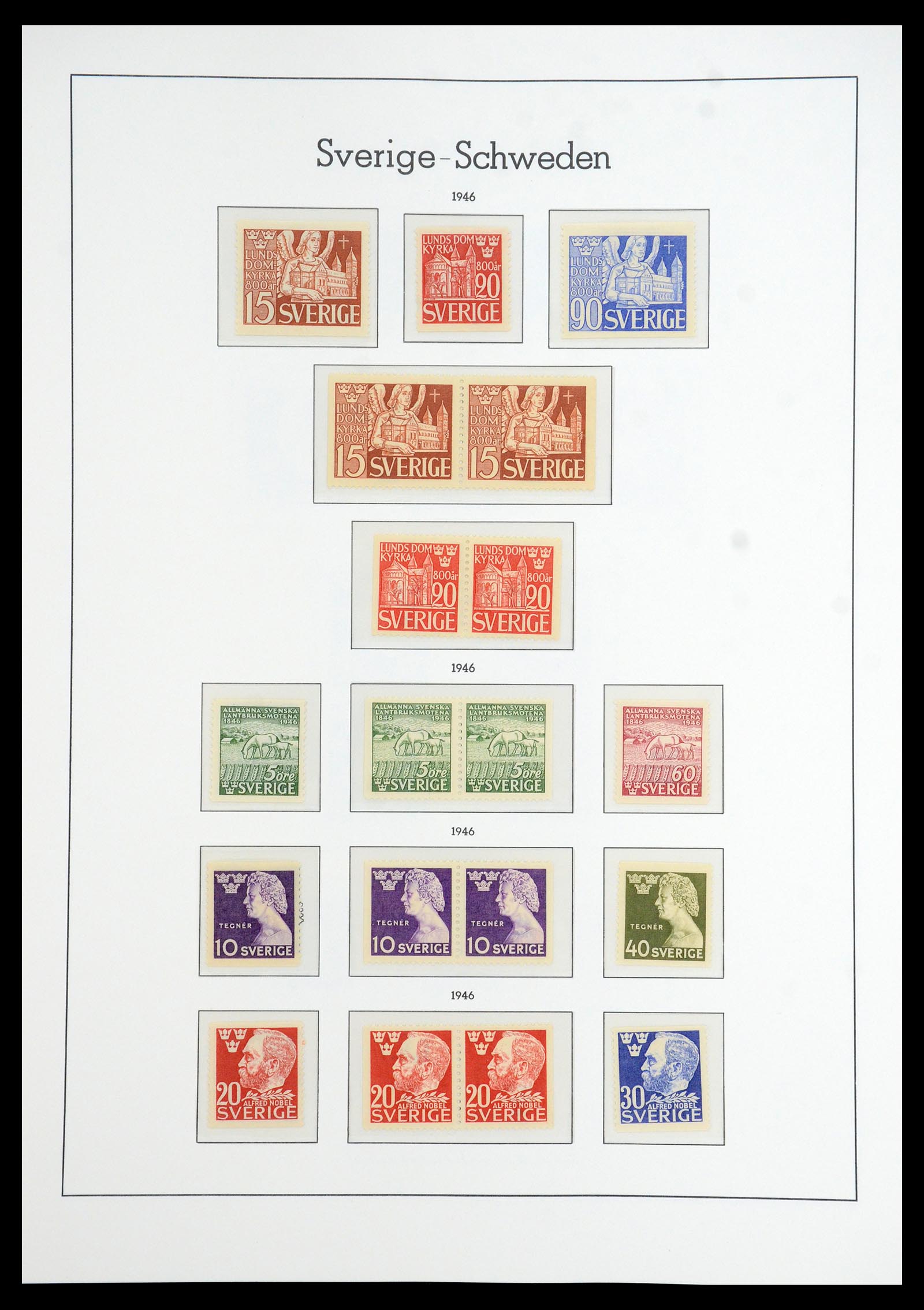 35778 029 - Postzegelverzameling 35778 Zweden 1855-1990.