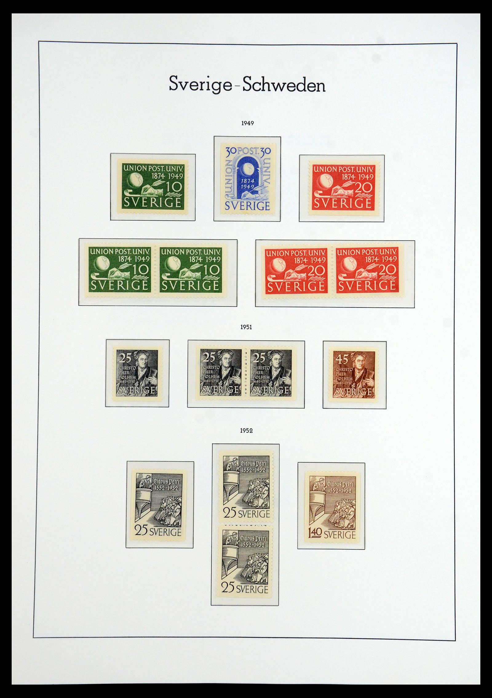 35778 033 - Postzegelverzameling 35778 Zweden 1855-1990.