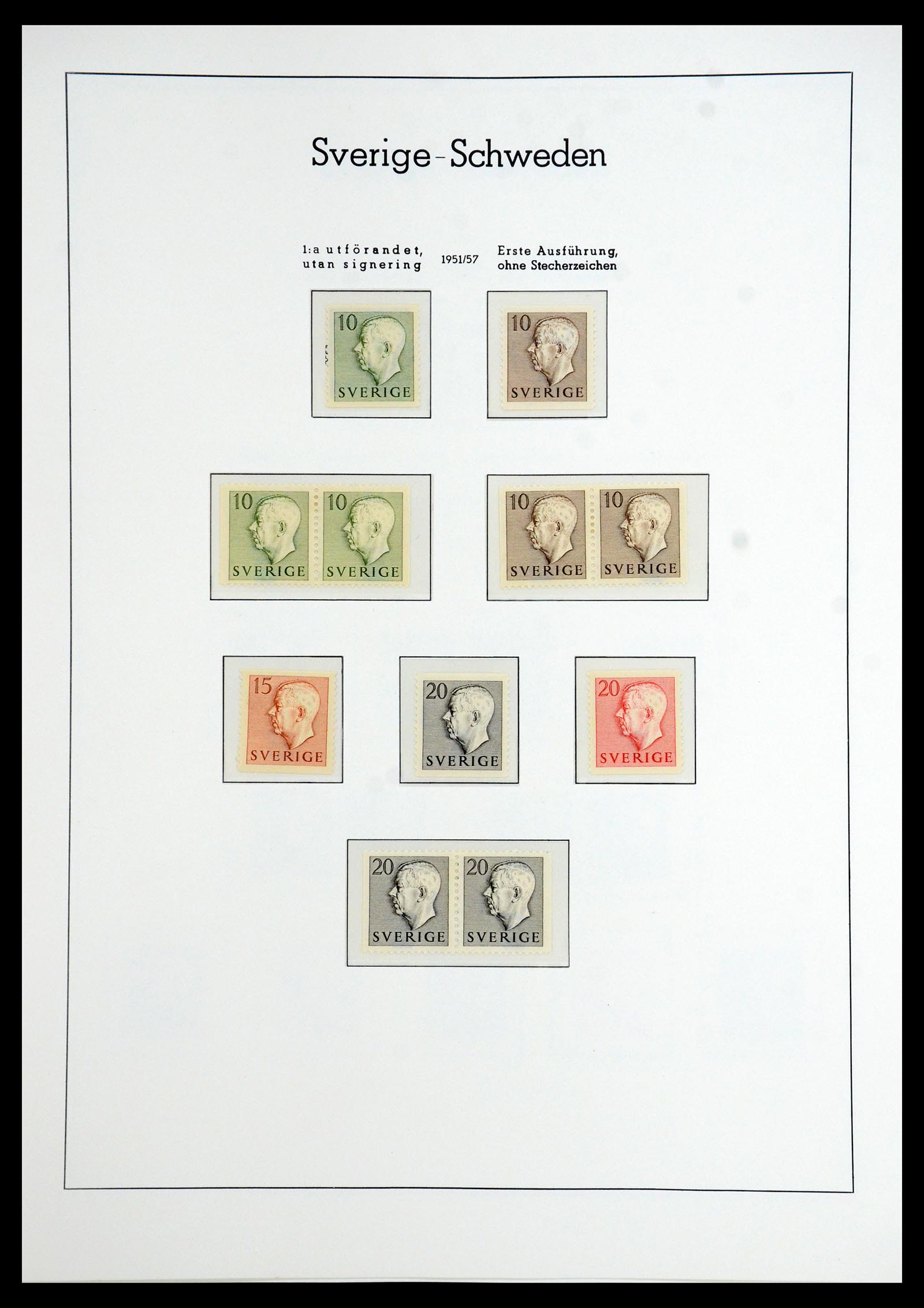 35778 034 - Postzegelverzameling 35778 Zweden 1855-1990.