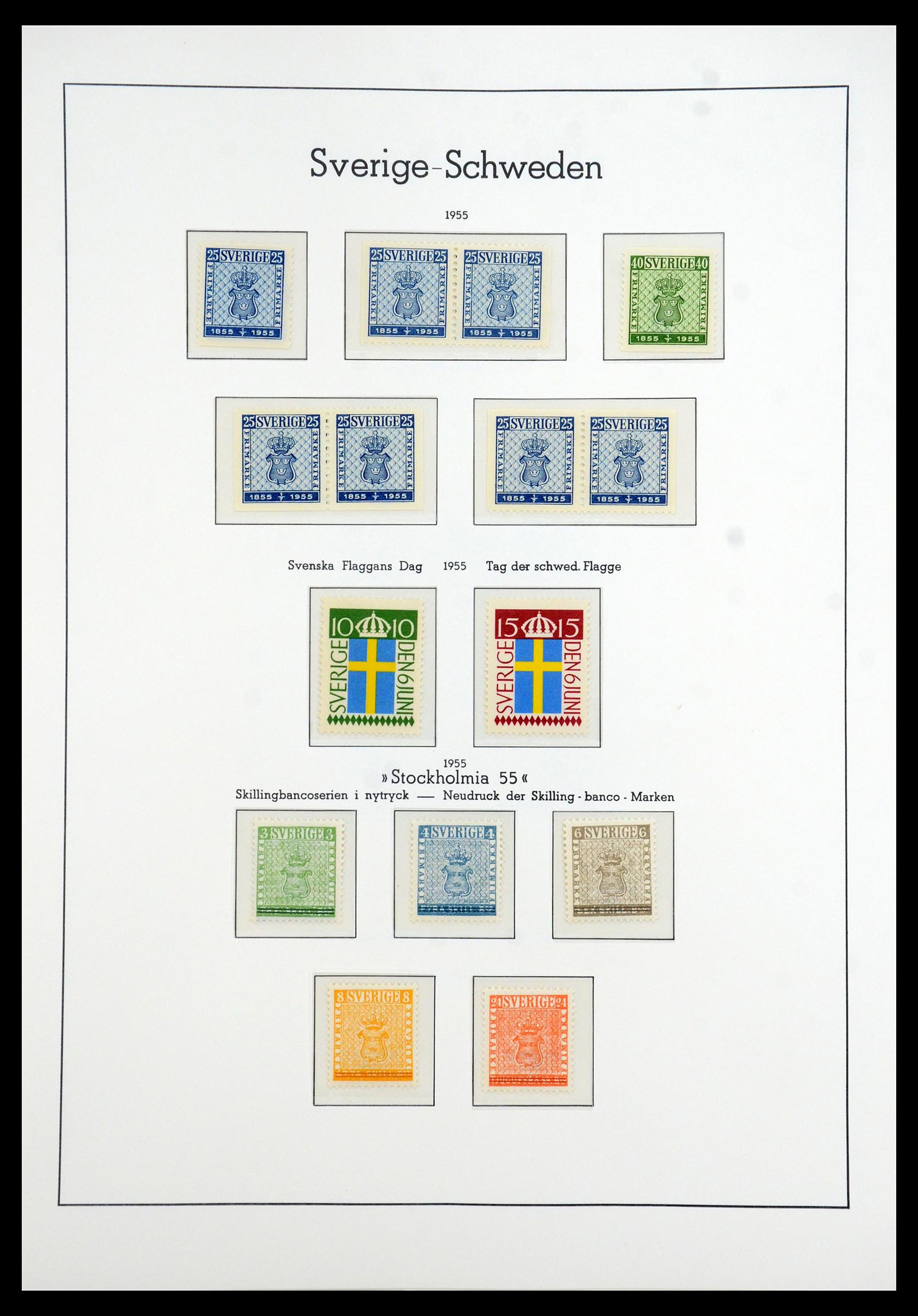 35778 039 - Postzegelverzameling 35778 Zweden 1855-1990.
