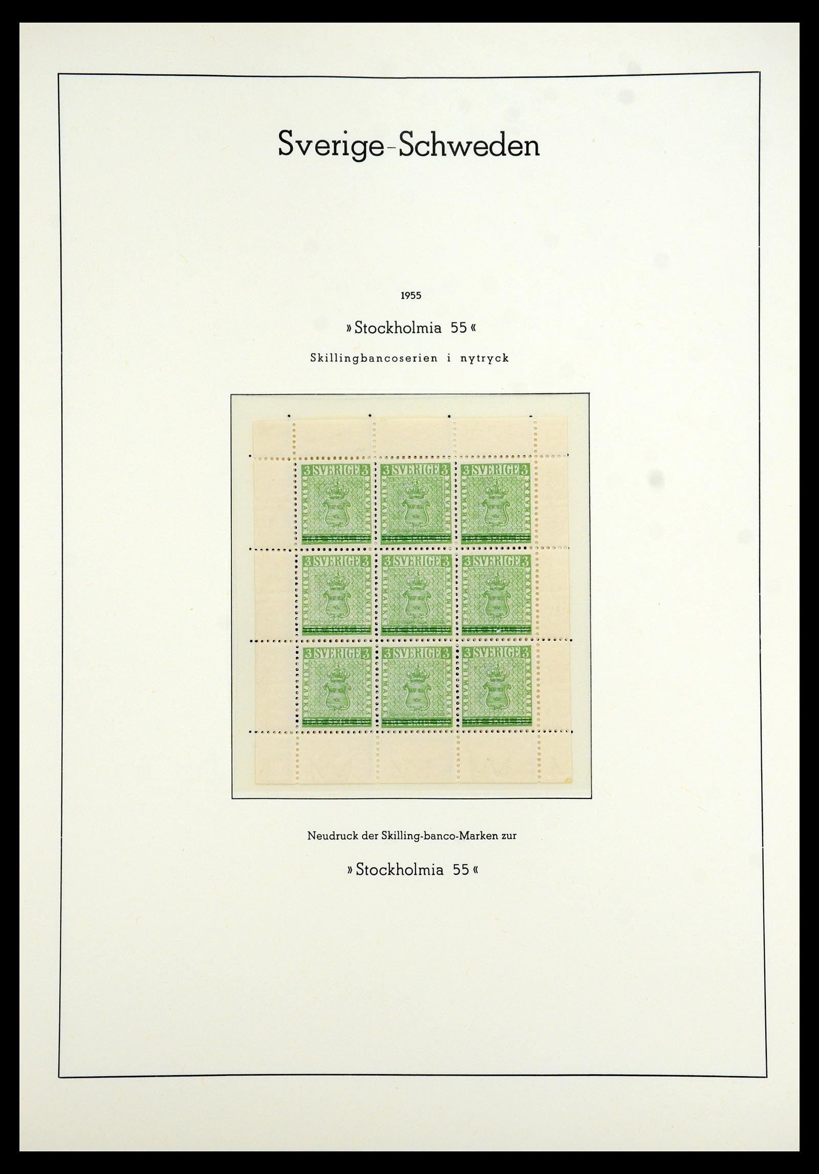 35778 040 - Postzegelverzameling 35778 Zweden 1855-1990.