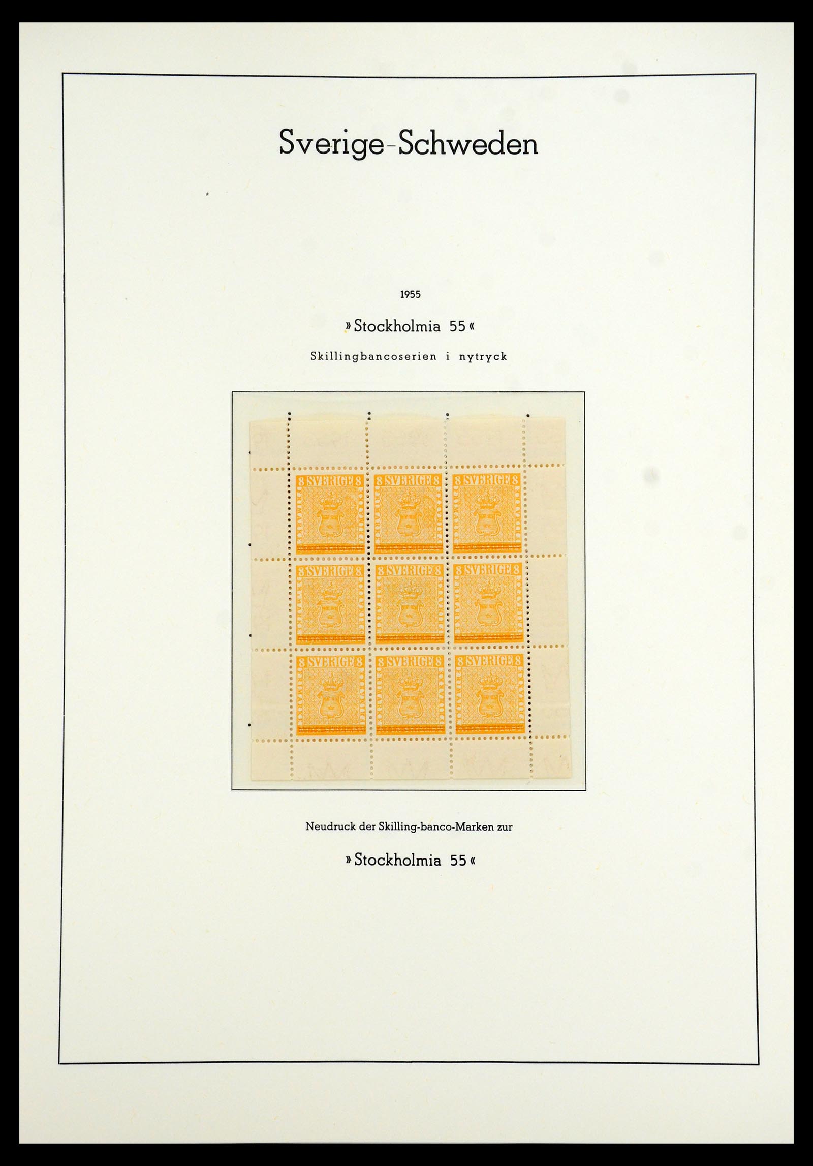 35778 043 - Postzegelverzameling 35778 Zweden 1855-1990.