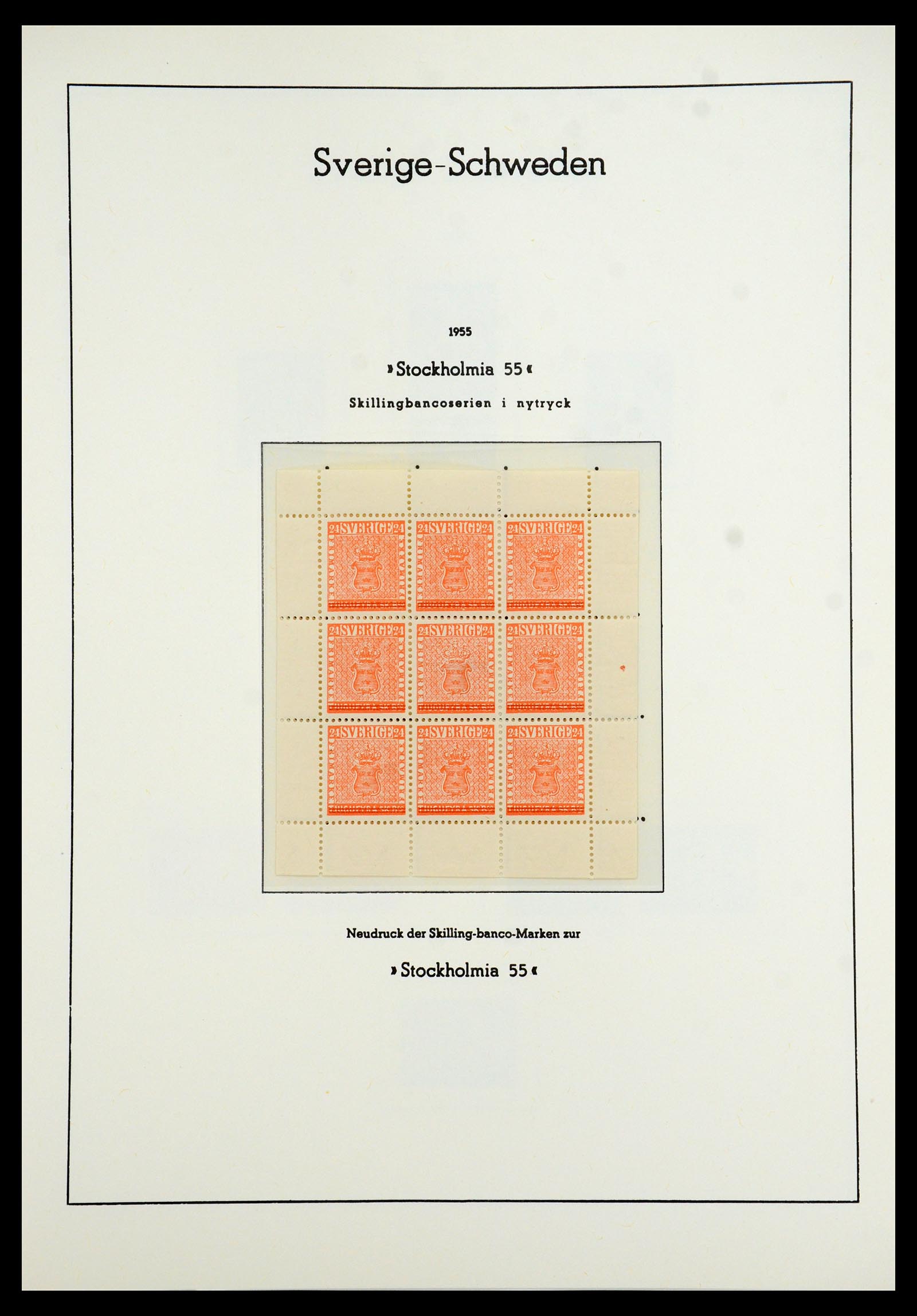 35778 044 - Postzegelverzameling 35778 Zweden 1855-1990.