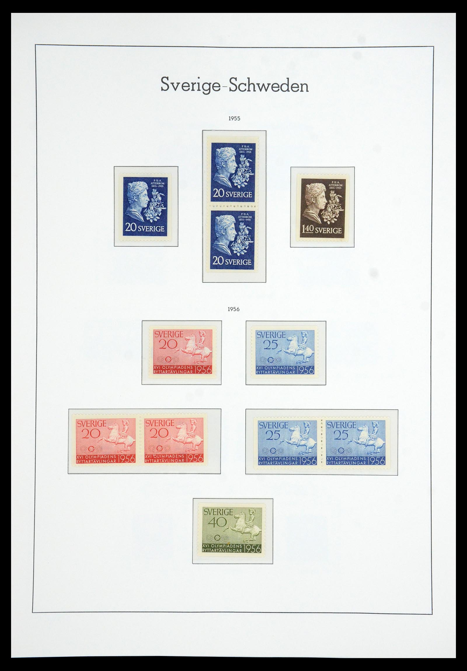 35778 045 - Postzegelverzameling 35778 Zweden 1855-1990.