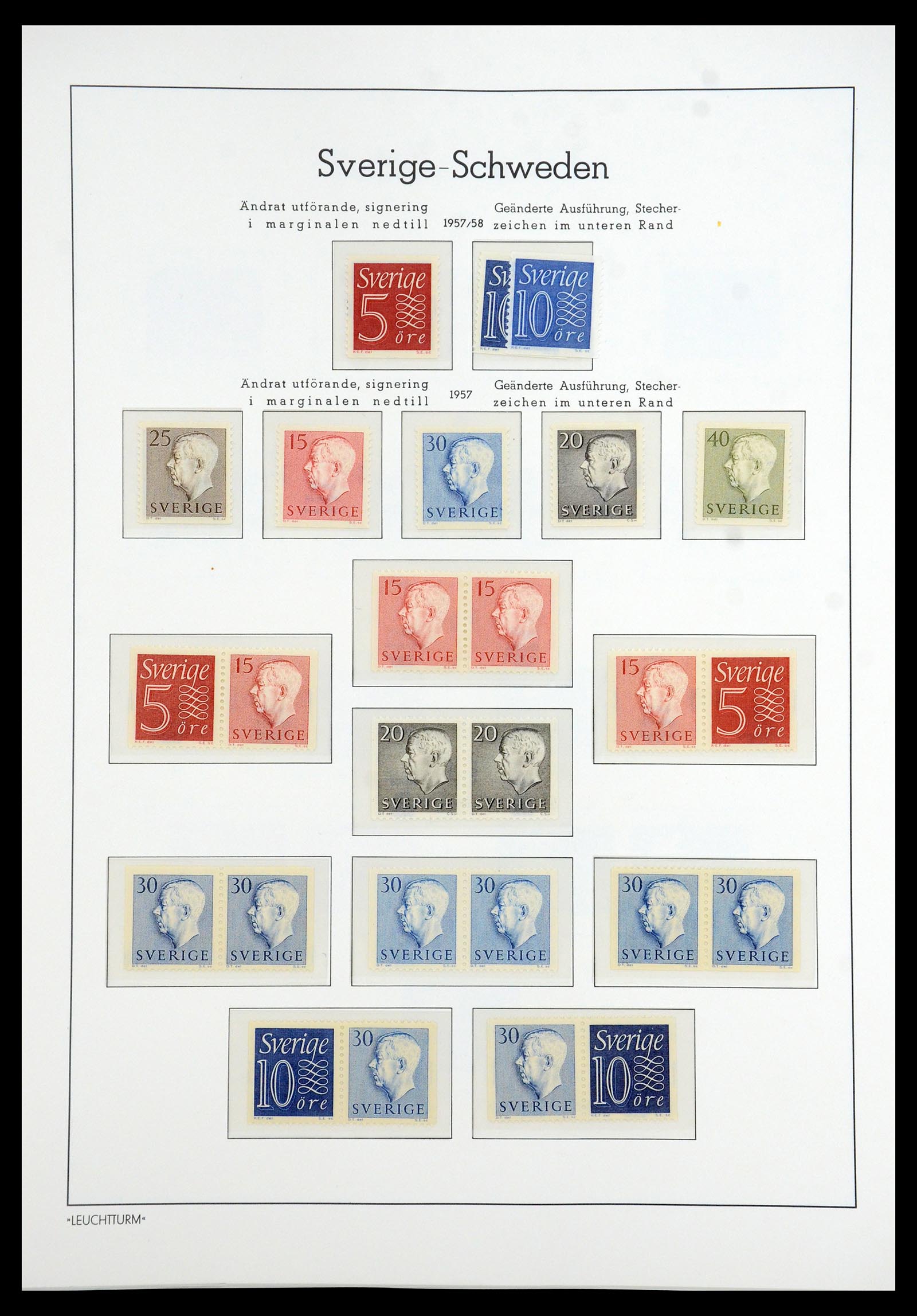 35778 047 - Postzegelverzameling 35778 Zweden 1855-1990.