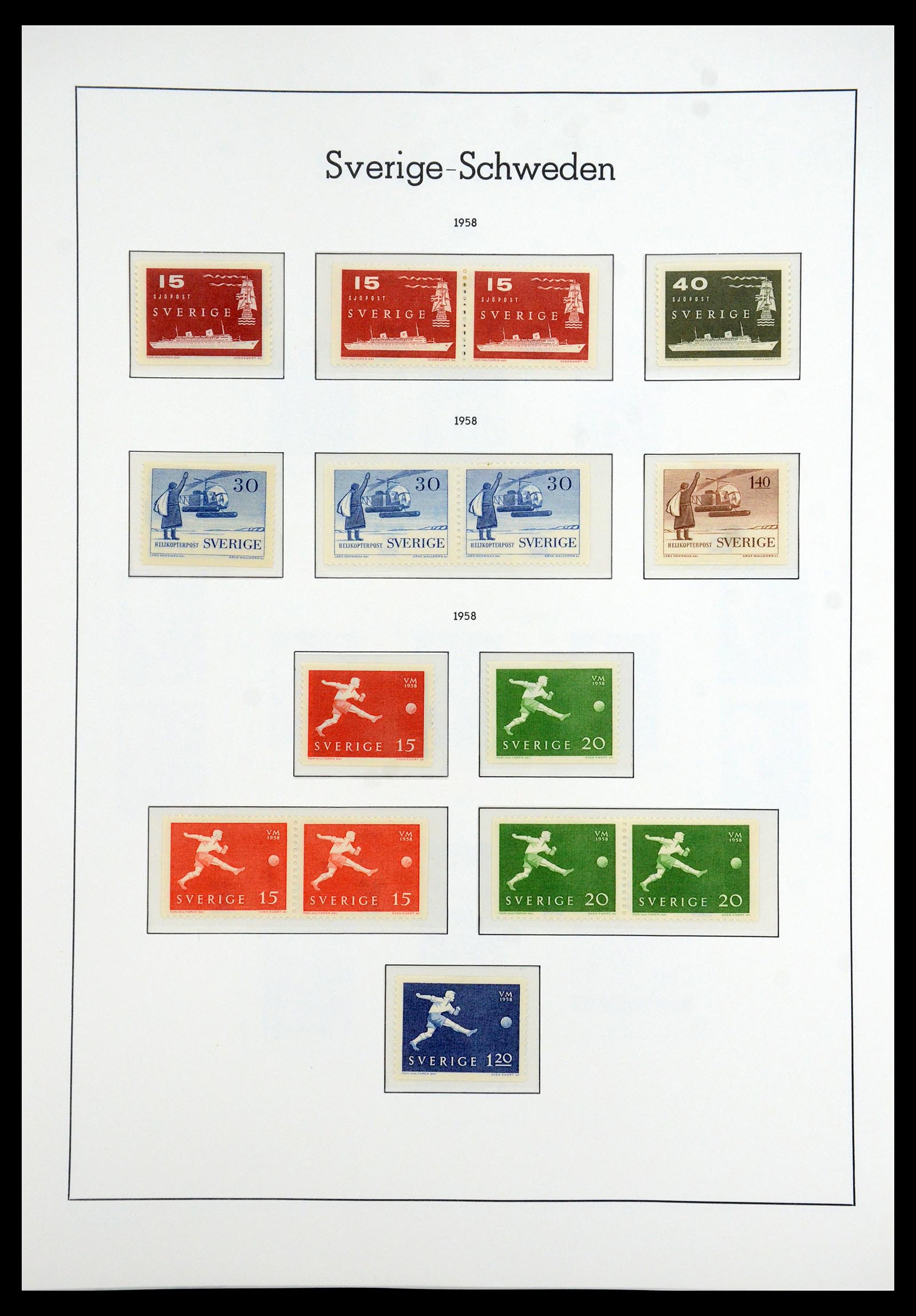 35778 048 - Postzegelverzameling 35778 Zweden 1855-1990.