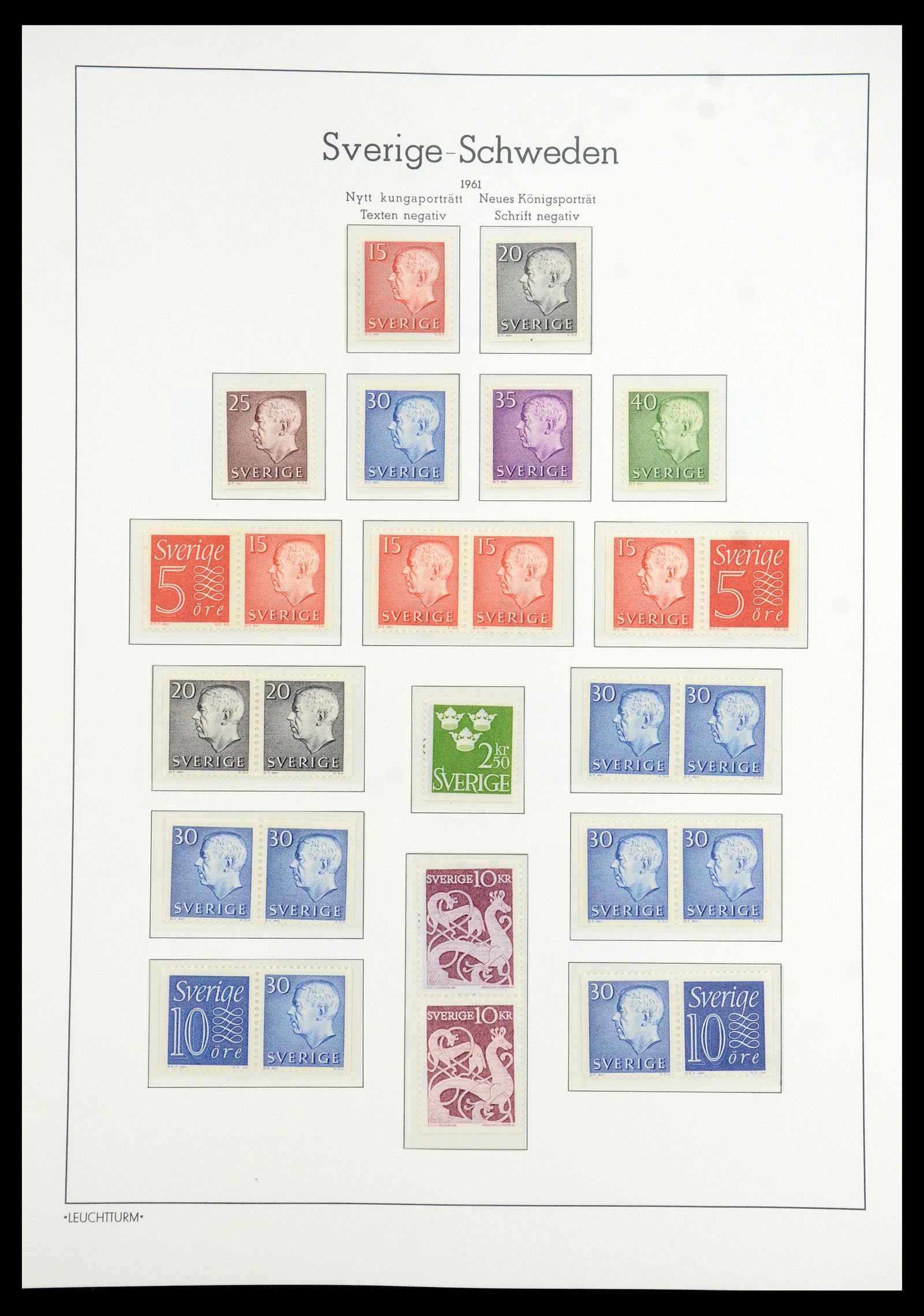 35778 054 - Postzegelverzameling 35778 Zweden 1855-1990.
