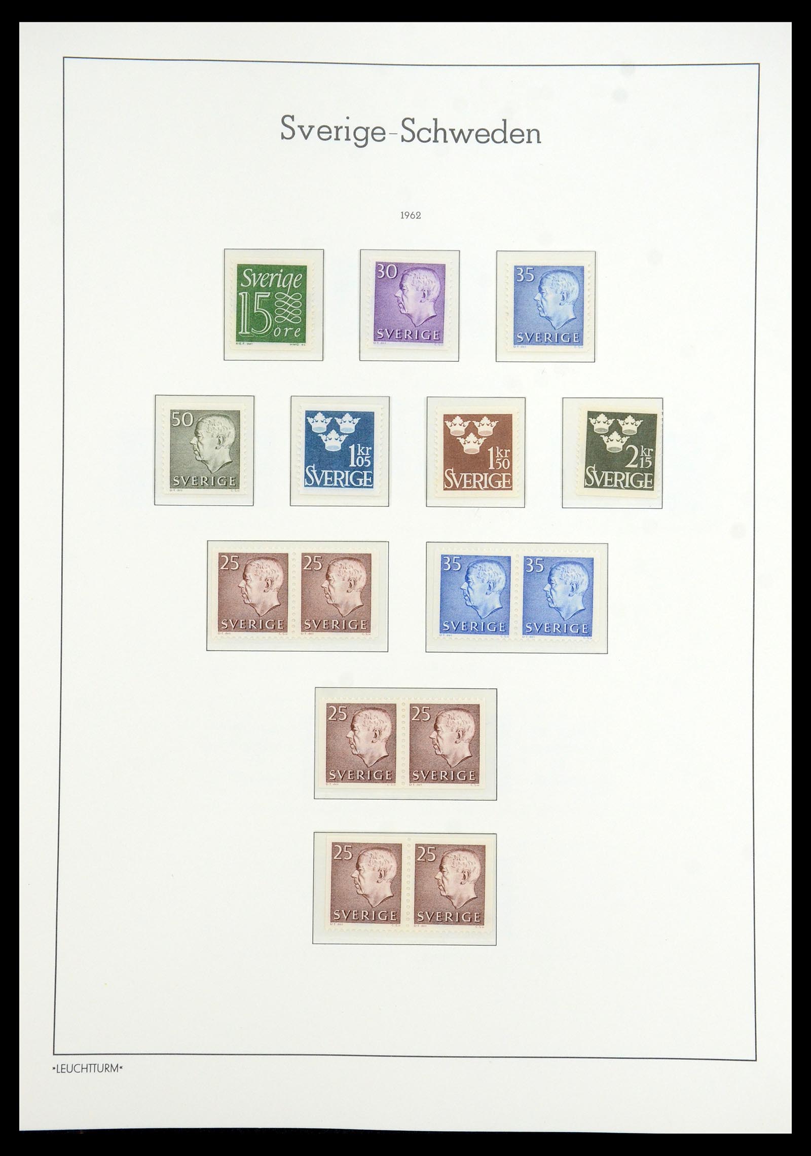 35778 056 - Postzegelverzameling 35778 Zweden 1855-1990.