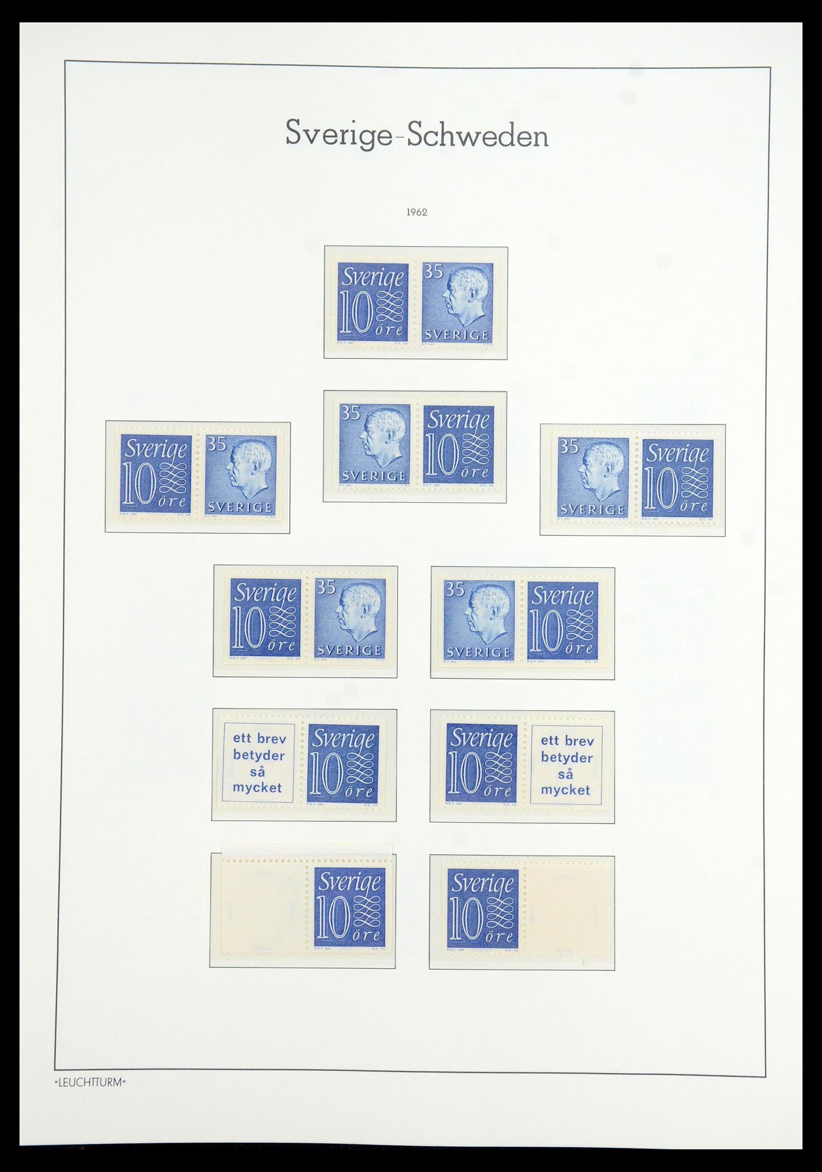 35778 057 - Postzegelverzameling 35778 Zweden 1855-1990.