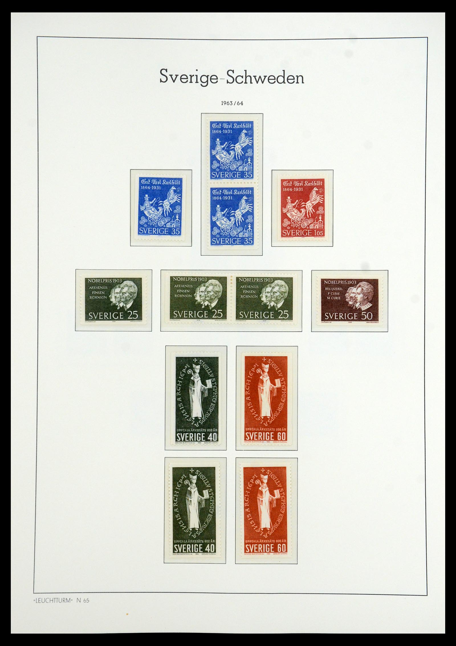 35778 061 - Stamp Collection 35778 Sweden 1855-1990.