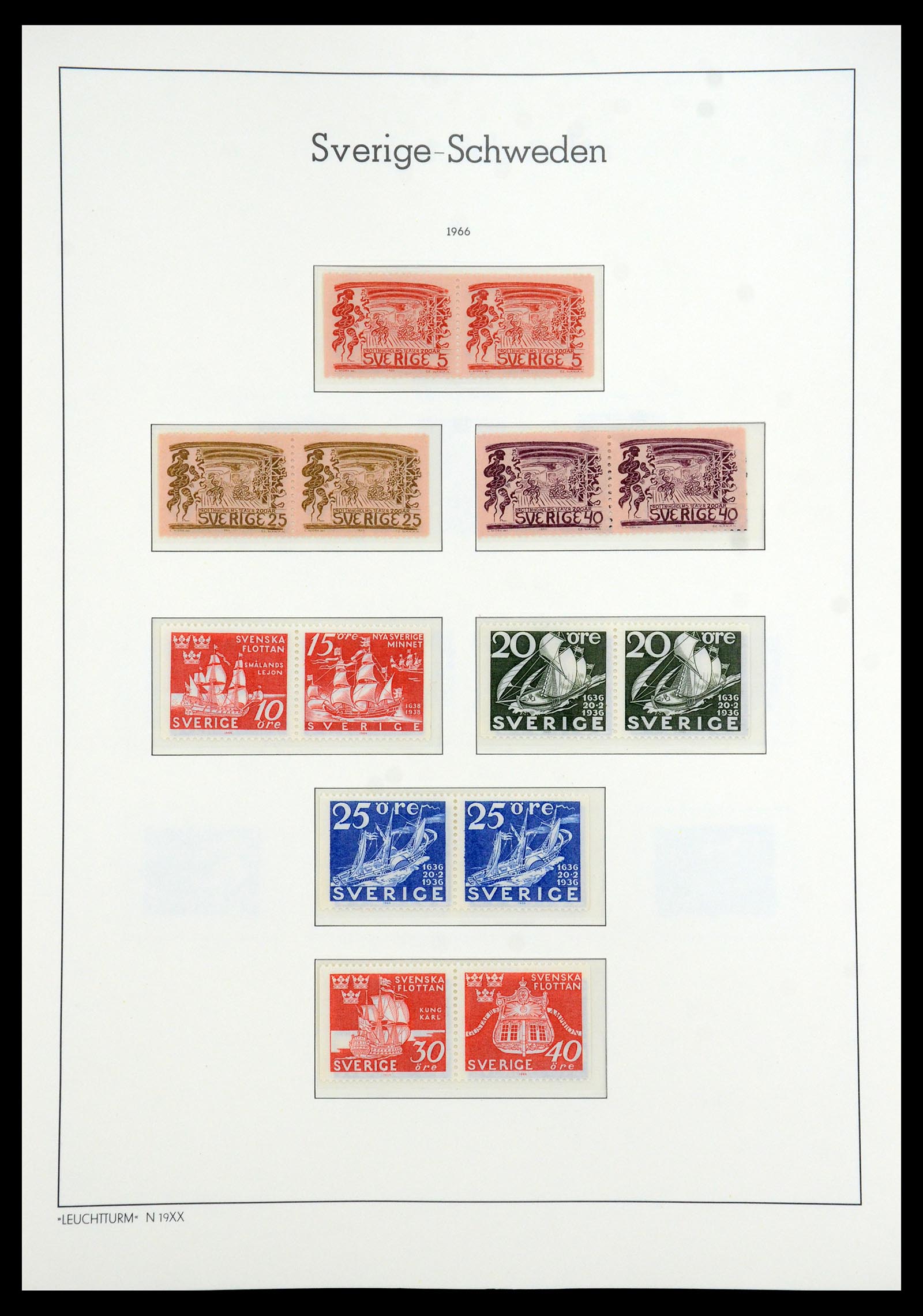 35778 069 - Stamp Collection 35778 Sweden 1855-1990.