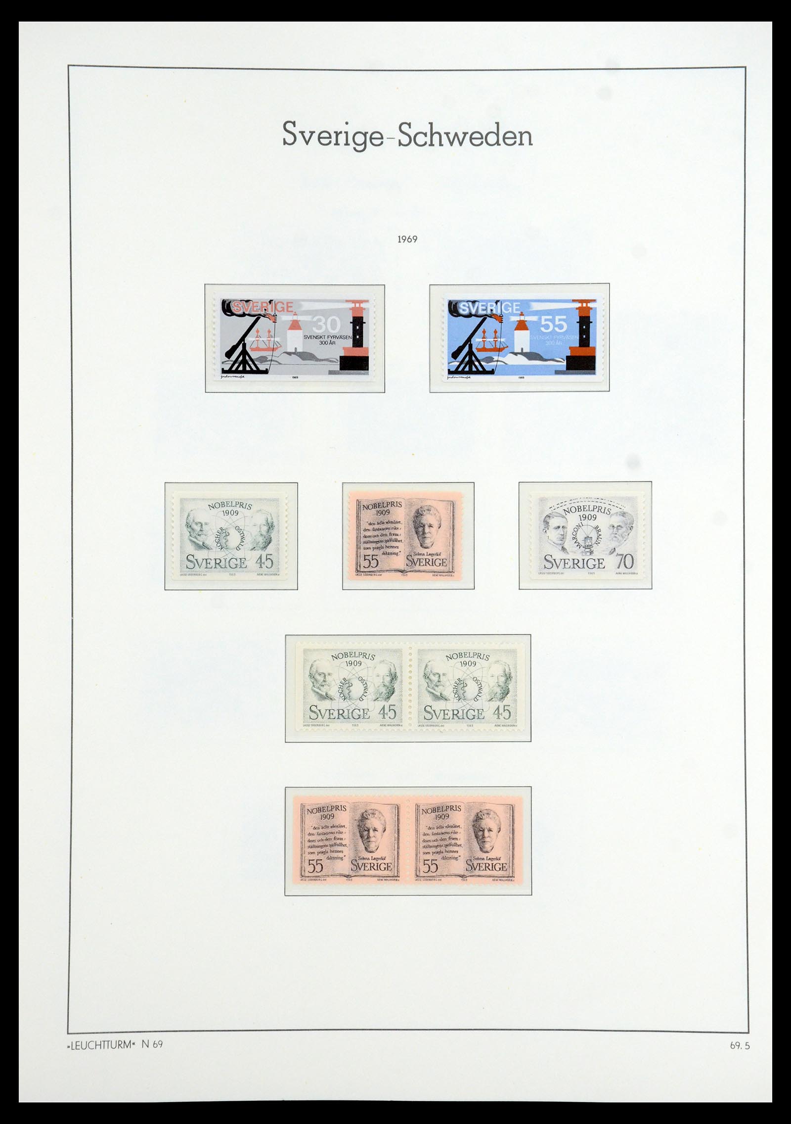 35778 083 - Postzegelverzameling 35778 Zweden 1855-1990.