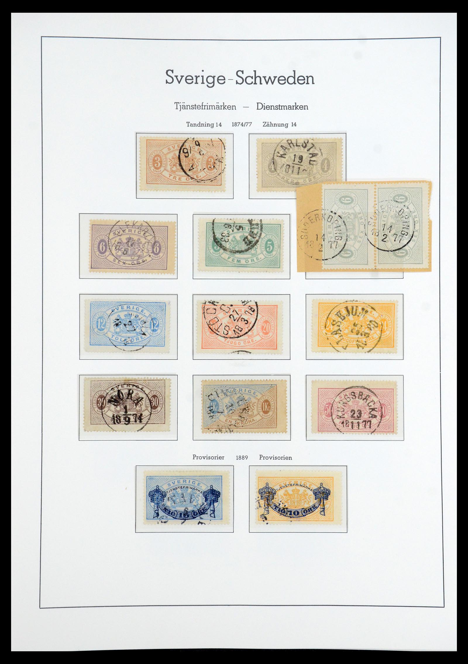 35778 084 - Postzegelverzameling 35778 Zweden 1855-1990.
