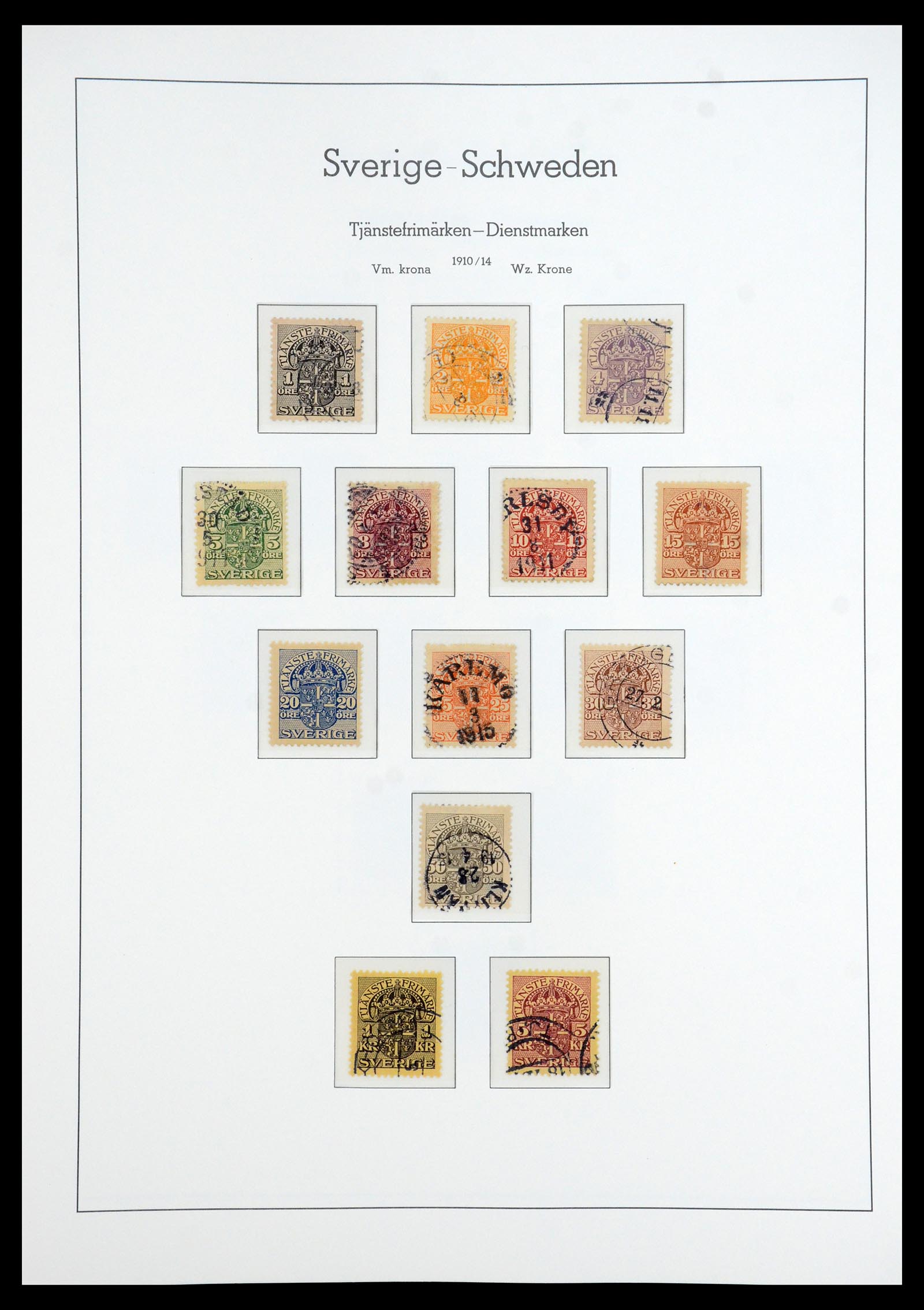 35778 086 - Postzegelverzameling 35778 Zweden 1855-1990.