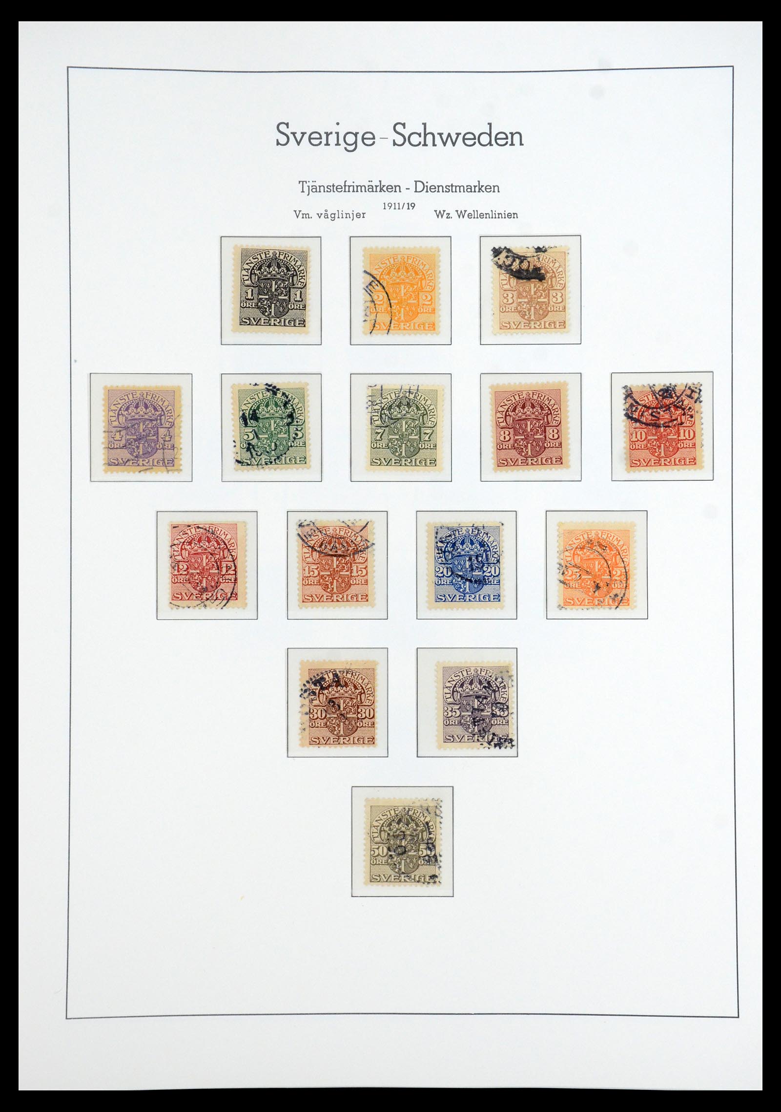 35778 087 - Postzegelverzameling 35778 Zweden 1855-1990.