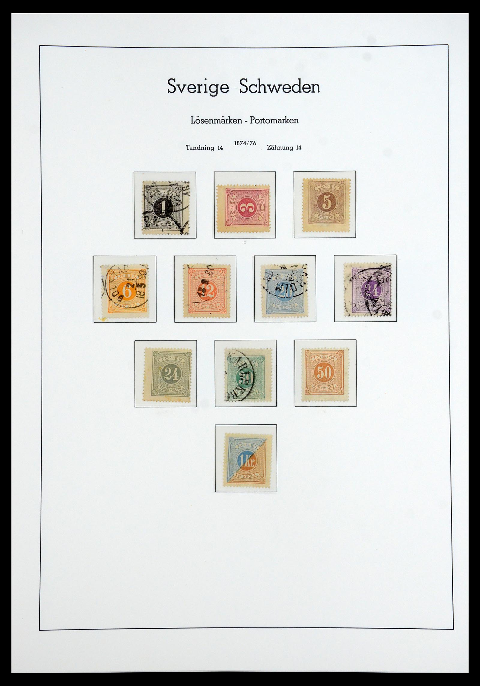 35778 088 - Postzegelverzameling 35778 Zweden 1855-1990.