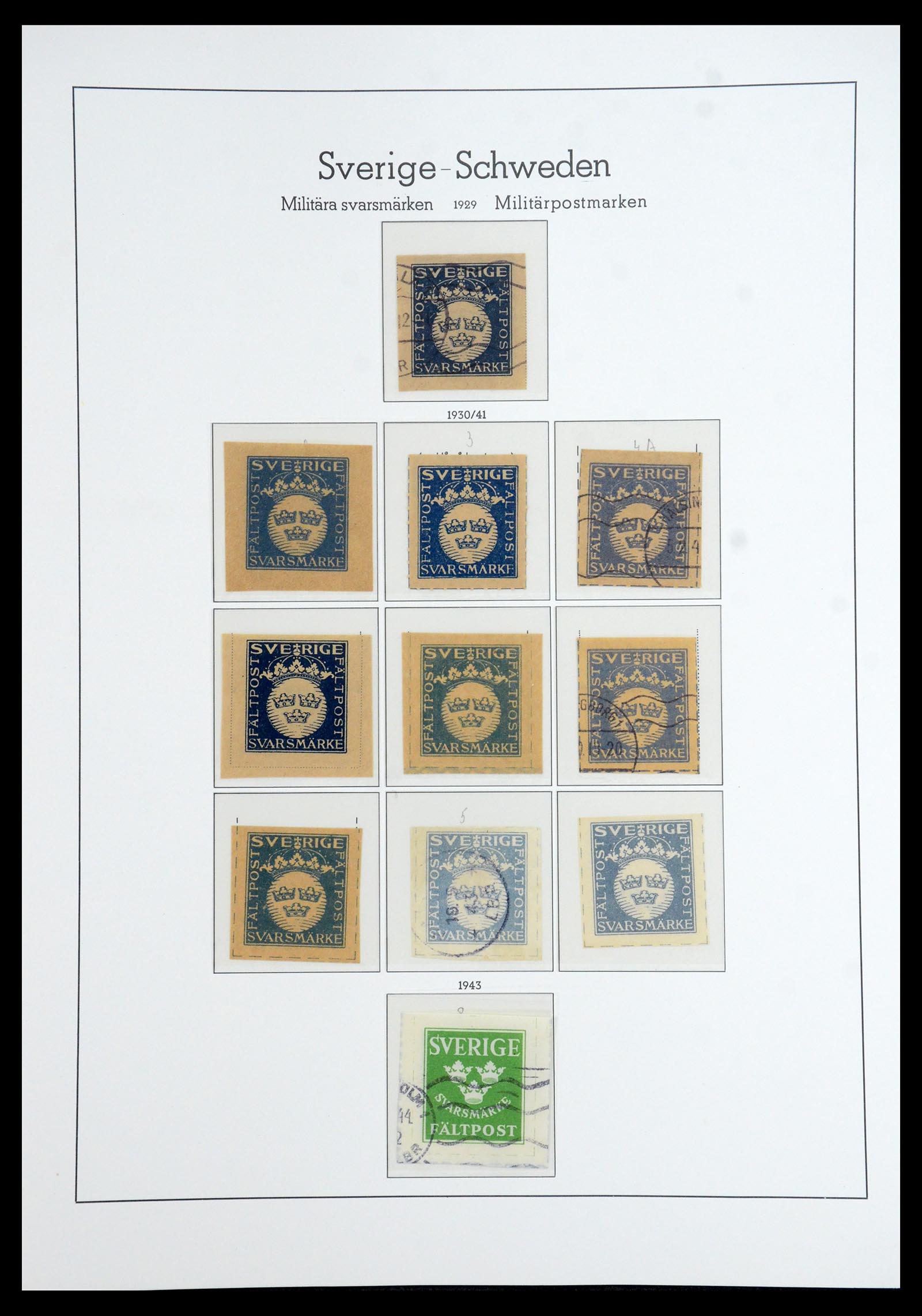 35778 090 - Postzegelverzameling 35778 Zweden 1855-1990.