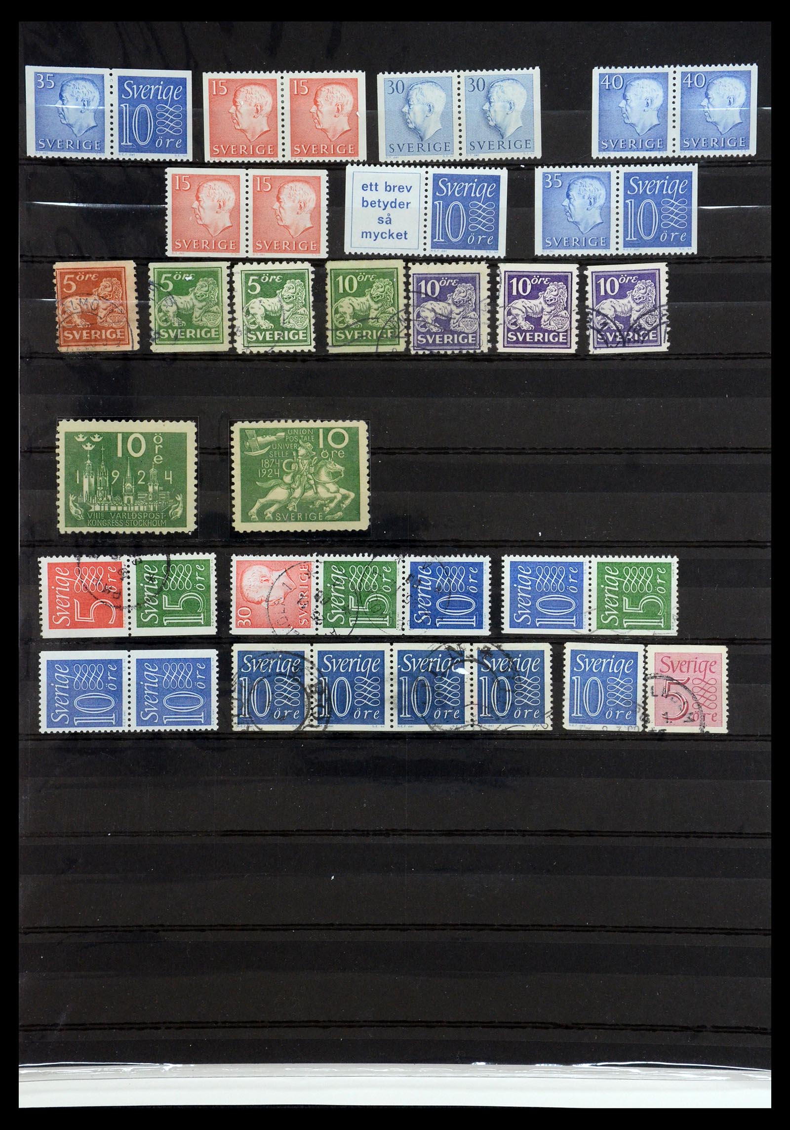 35778 092 - Postzegelverzameling 35778 Zweden 1855-1990.