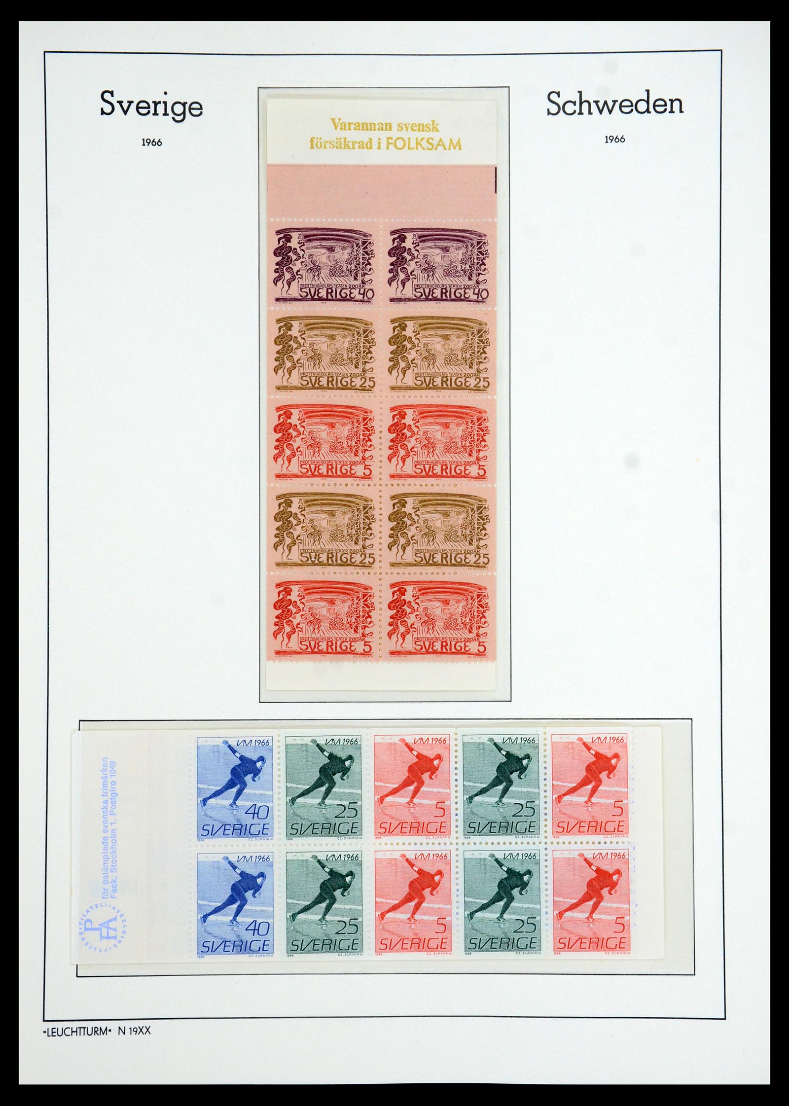 35778 094 - Postzegelverzameling 35778 Zweden 1855-1990.