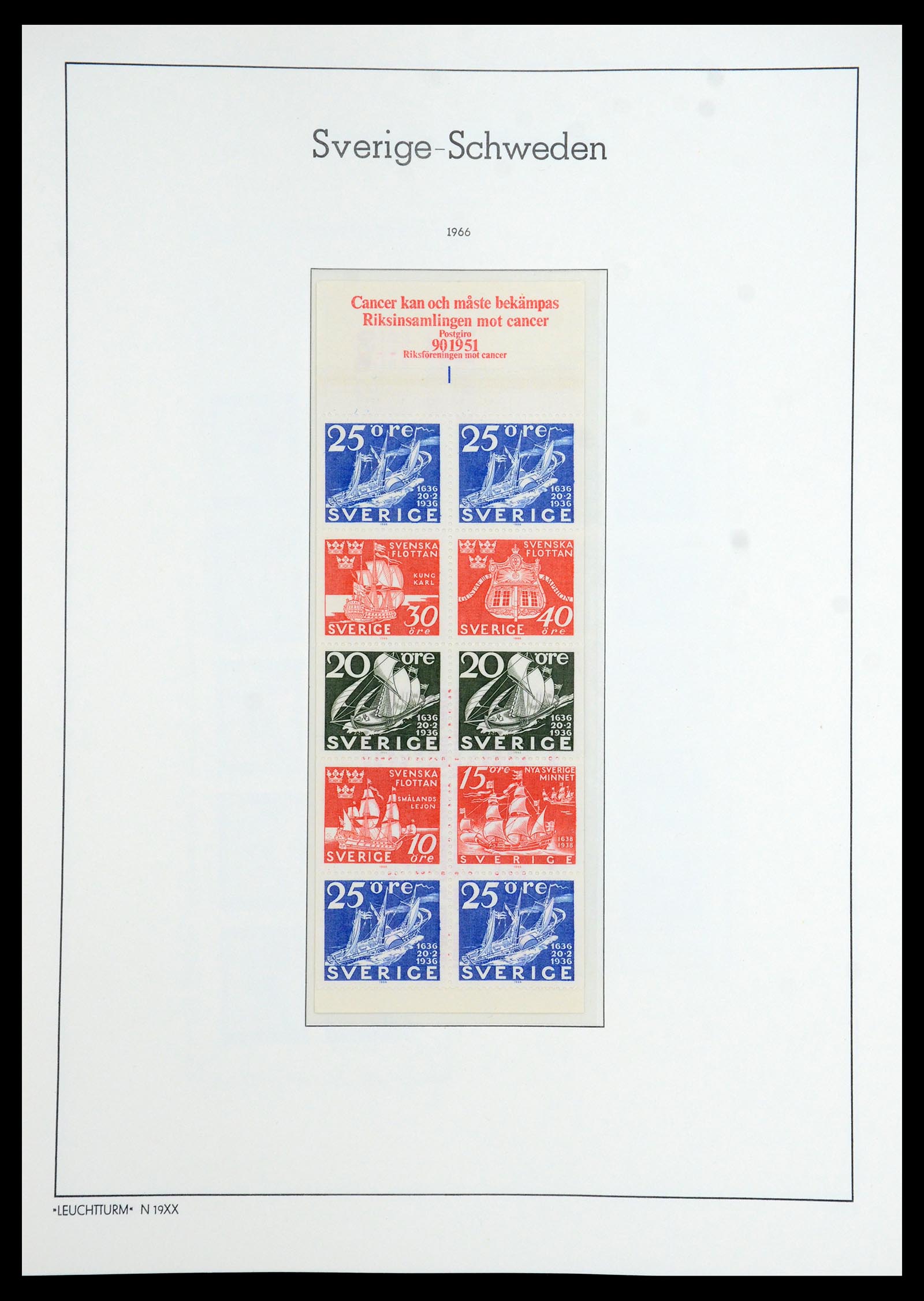 35778 095 - Postzegelverzameling 35778 Zweden 1855-1990.
